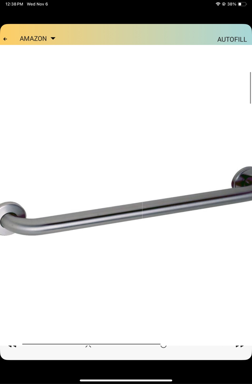 36-in Grab Bar Barra de agarre de 91,44 cm
