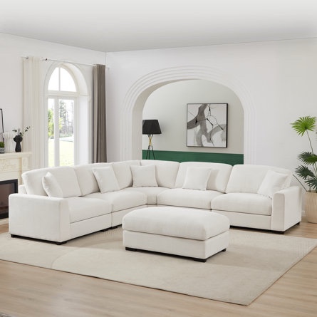 l shaped sectional white (1piece only)