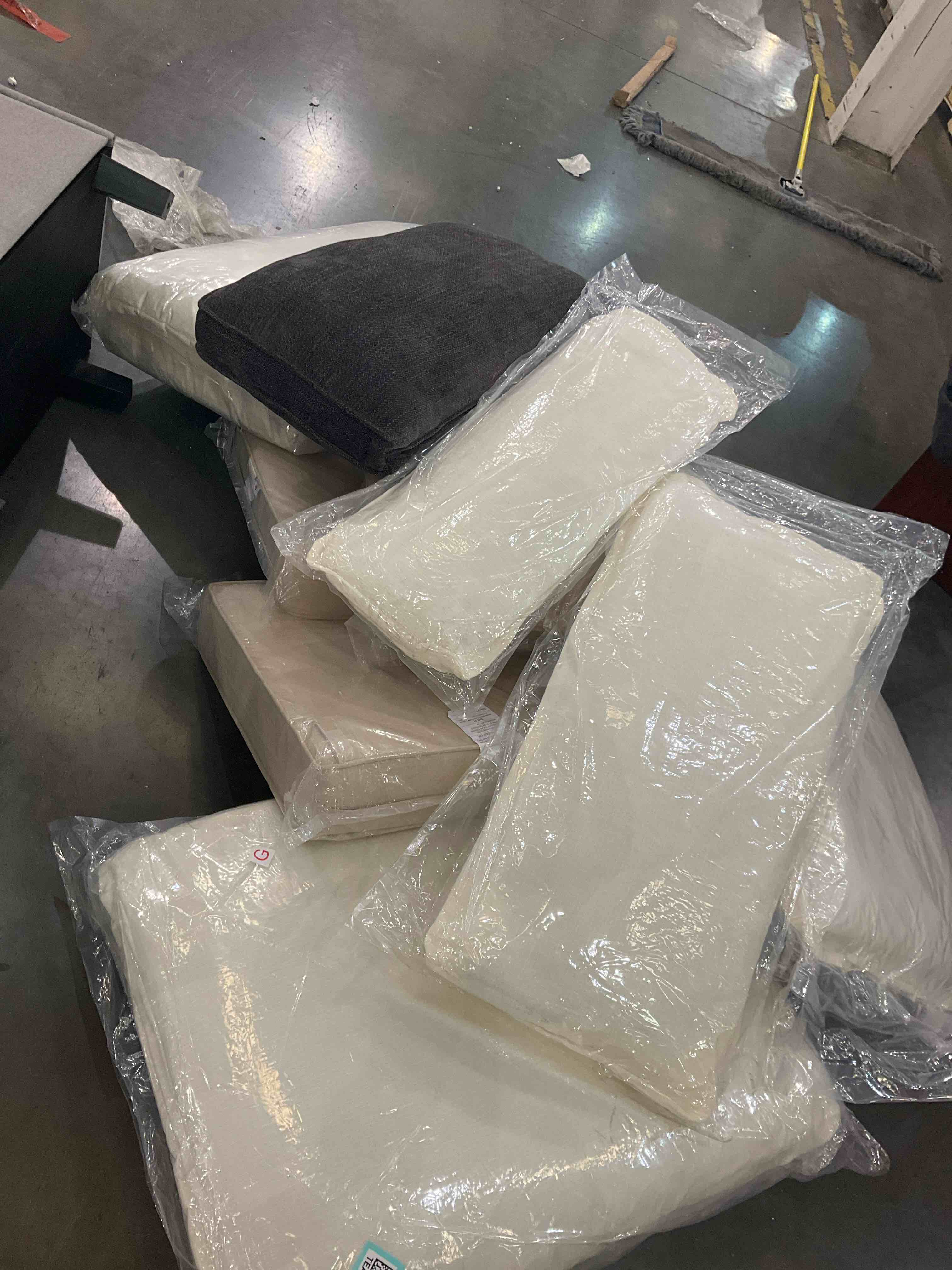 miscellaneous pillows all different shapes and sizes 