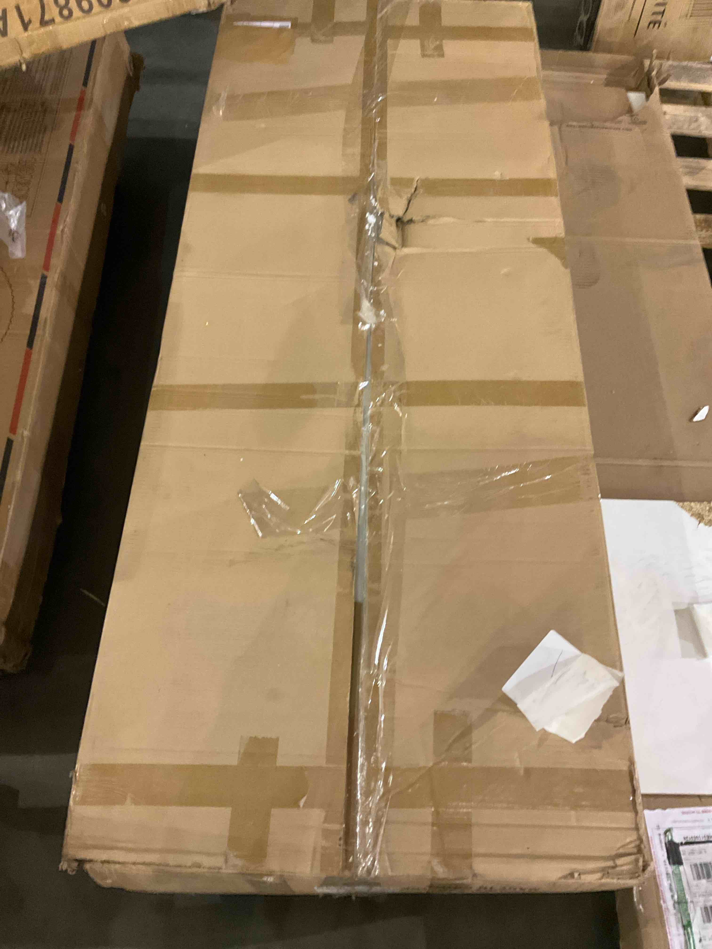 broken double bath sink