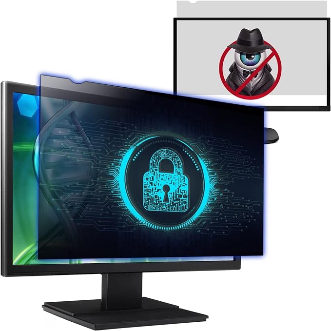Izmapaic Computer Privacy Screen Filter for 24 Inch 16:9 Widescreen Monitor, Anti-Spy/Anti Glare Protector Office Accessories - WxH: 20 15/16" x 11 13/16" (532mm x 299mm) (Not for 24" 16:10)