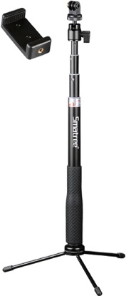 THETA, Smatree Telescoping Selfie Stick with Tripod Compatible for G*Pro 
