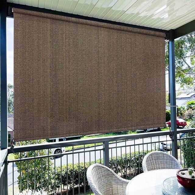 outdoor roller shades 5’ x 6’ moach
