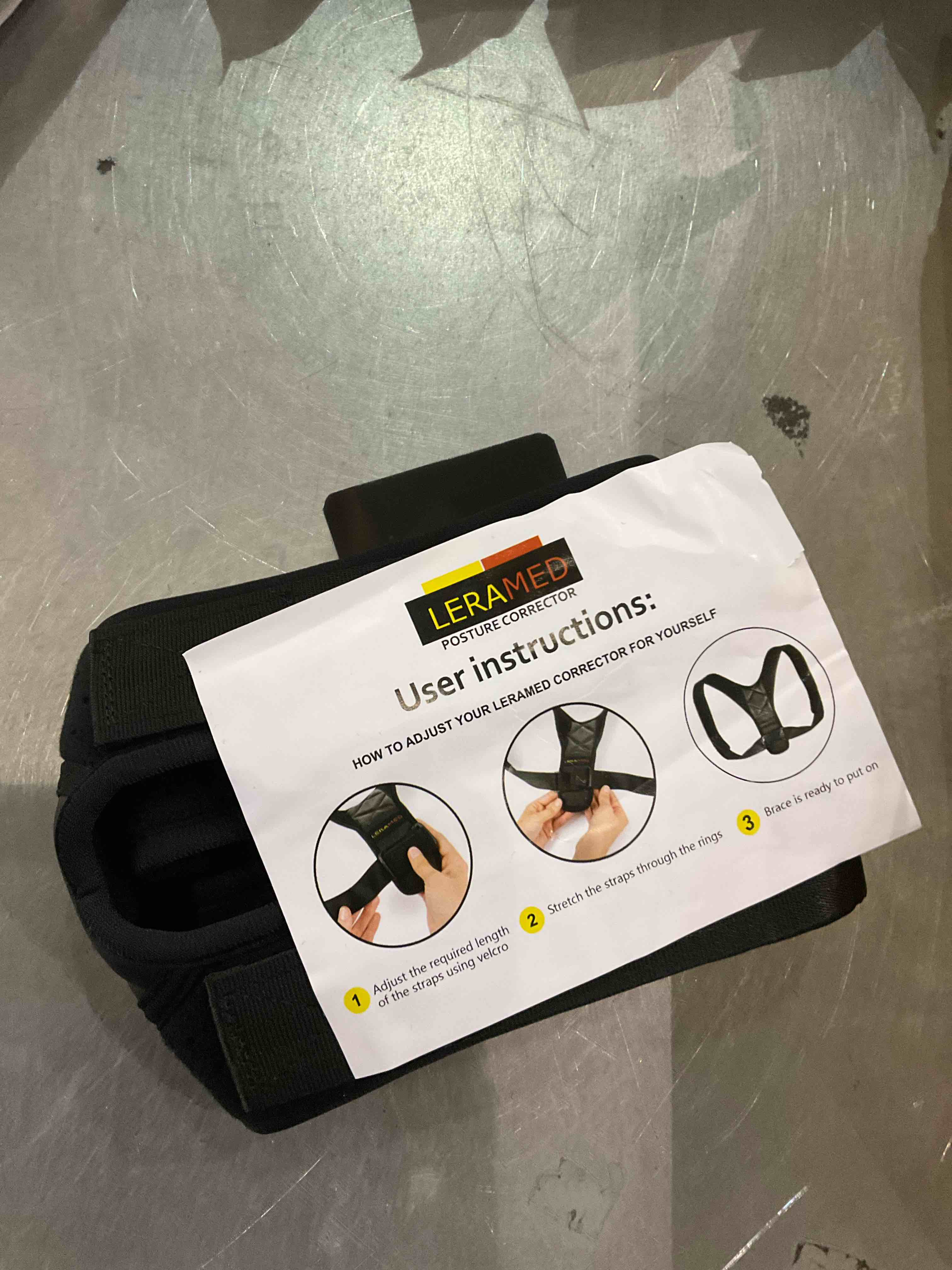 HEMERA Posture corrector for back, neck and shoulder pain, back support against tension.