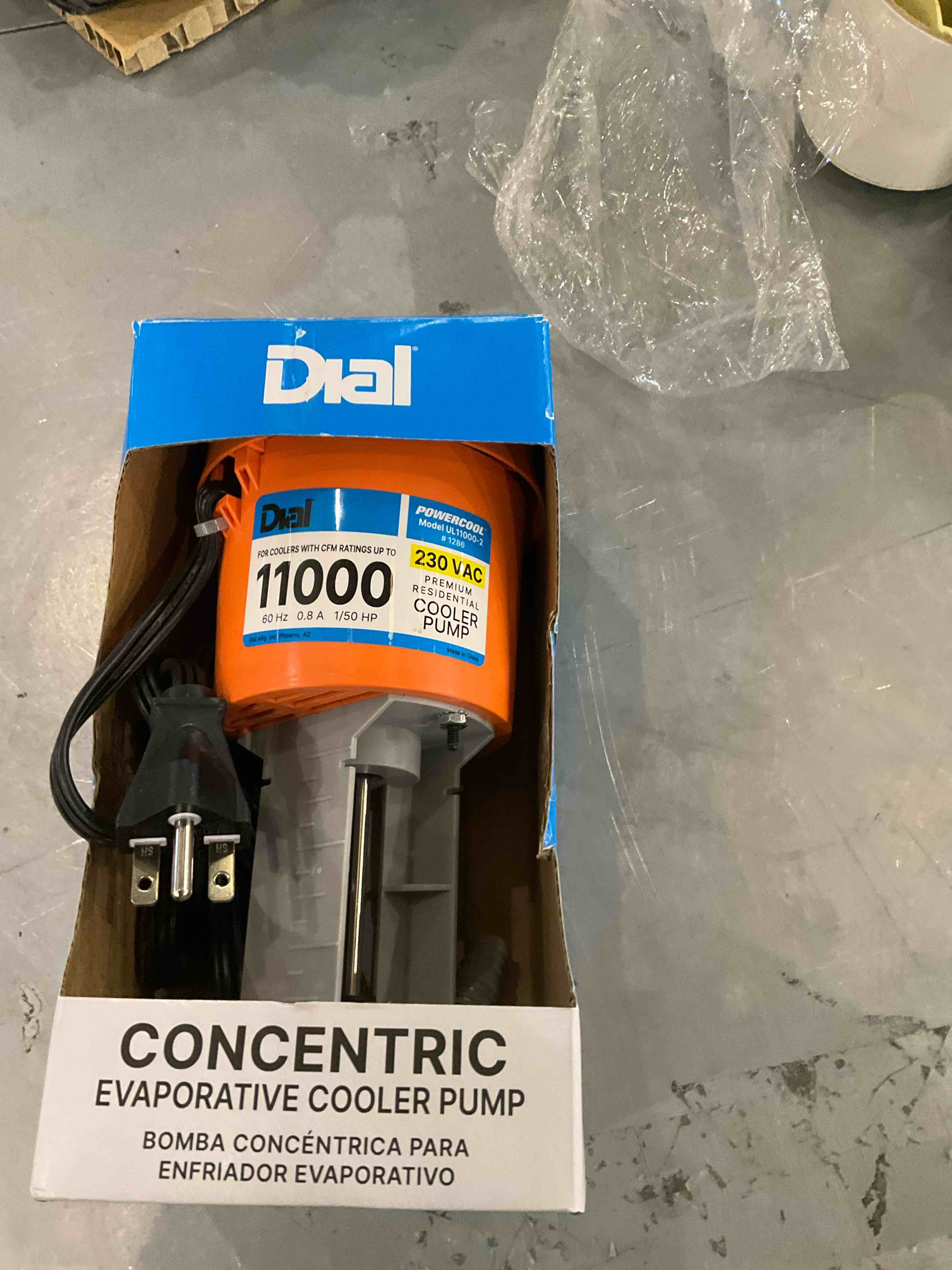 dial concentric evaporative cooler pump