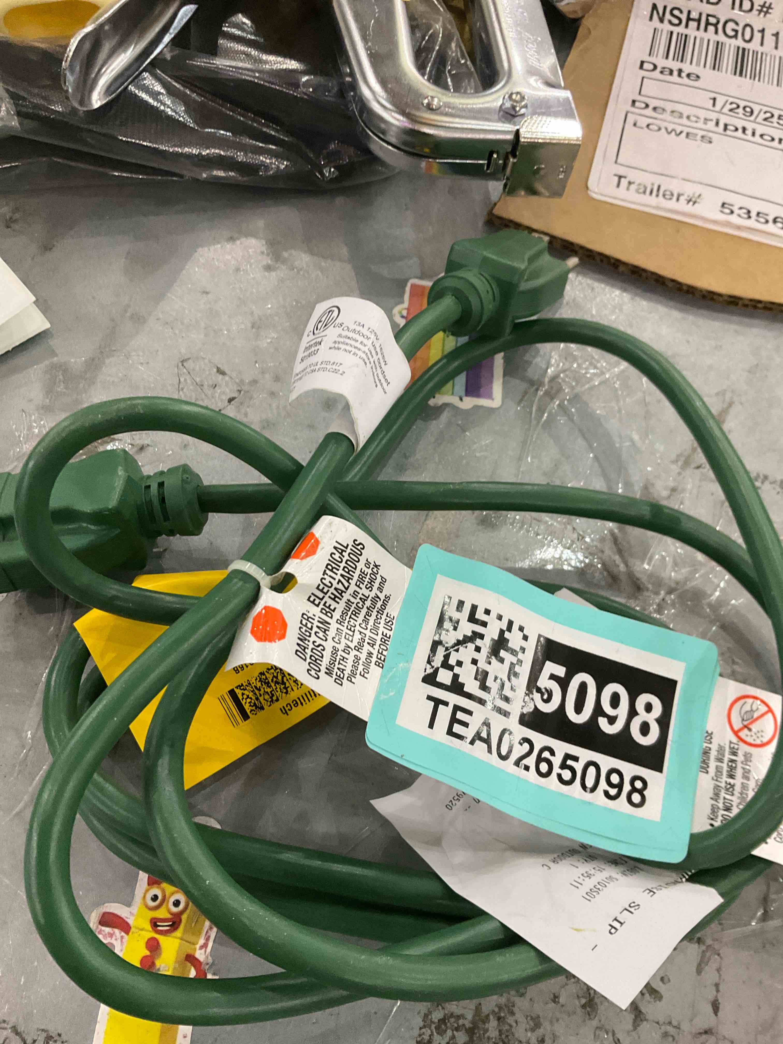 EP 2 Pack 6 Ft Outdoor Extension Cord - 16/3 SJTW Green Electrical Cable with 3 Prong Grounded Plug