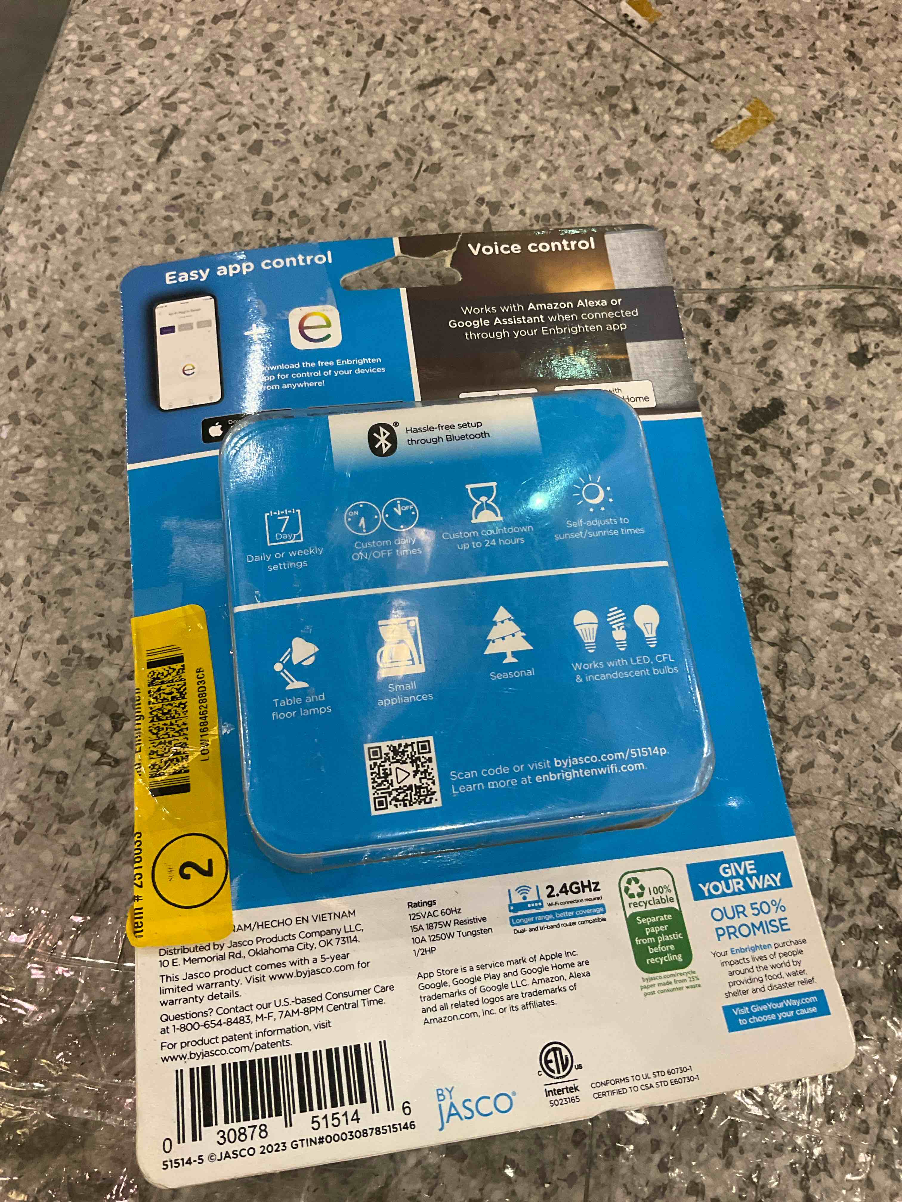 Kasa Smart Plug Mini 15A, Smart Home Wi-Fi Outlet Works with Alexa, Google Home & IFTTT, No Hub Required, UL Certified, 2.4G WiFi Only, 4-Pack(EP10P4) , White