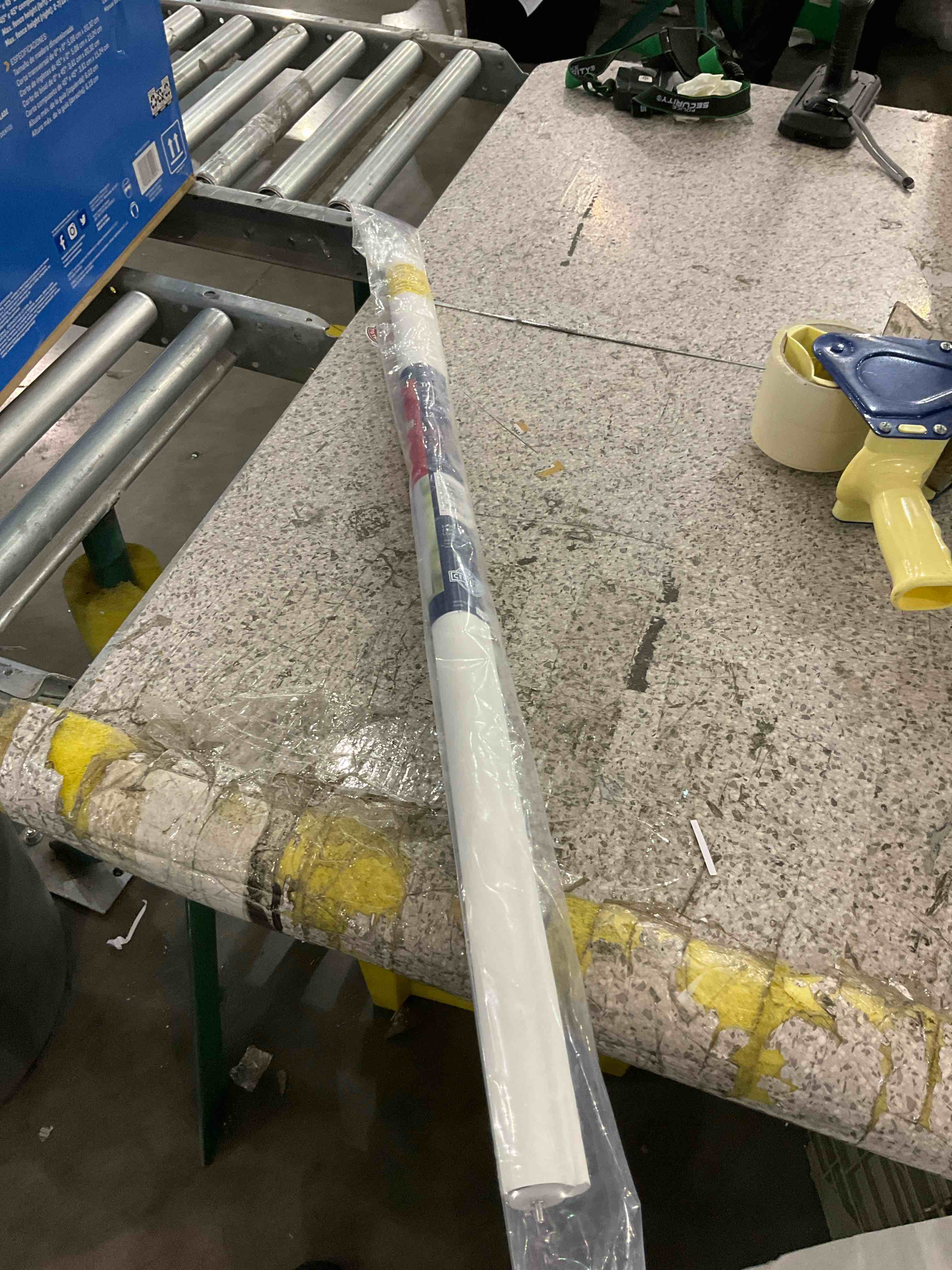 37" x 72" White Light Filtering Cordless Vinyl Roller Window Shade