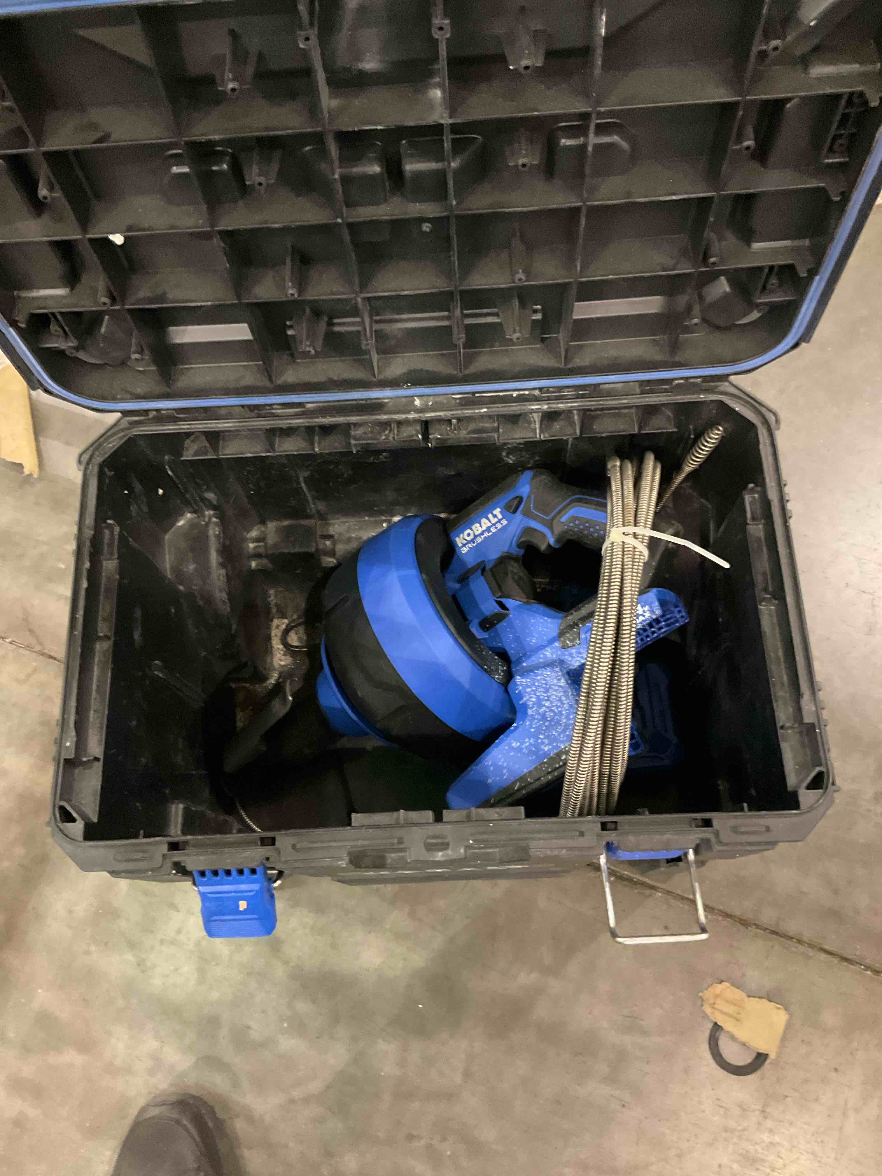 Kobalt CASESTACK 21.5-in Black Plastic Wheels Lockable Tool Box