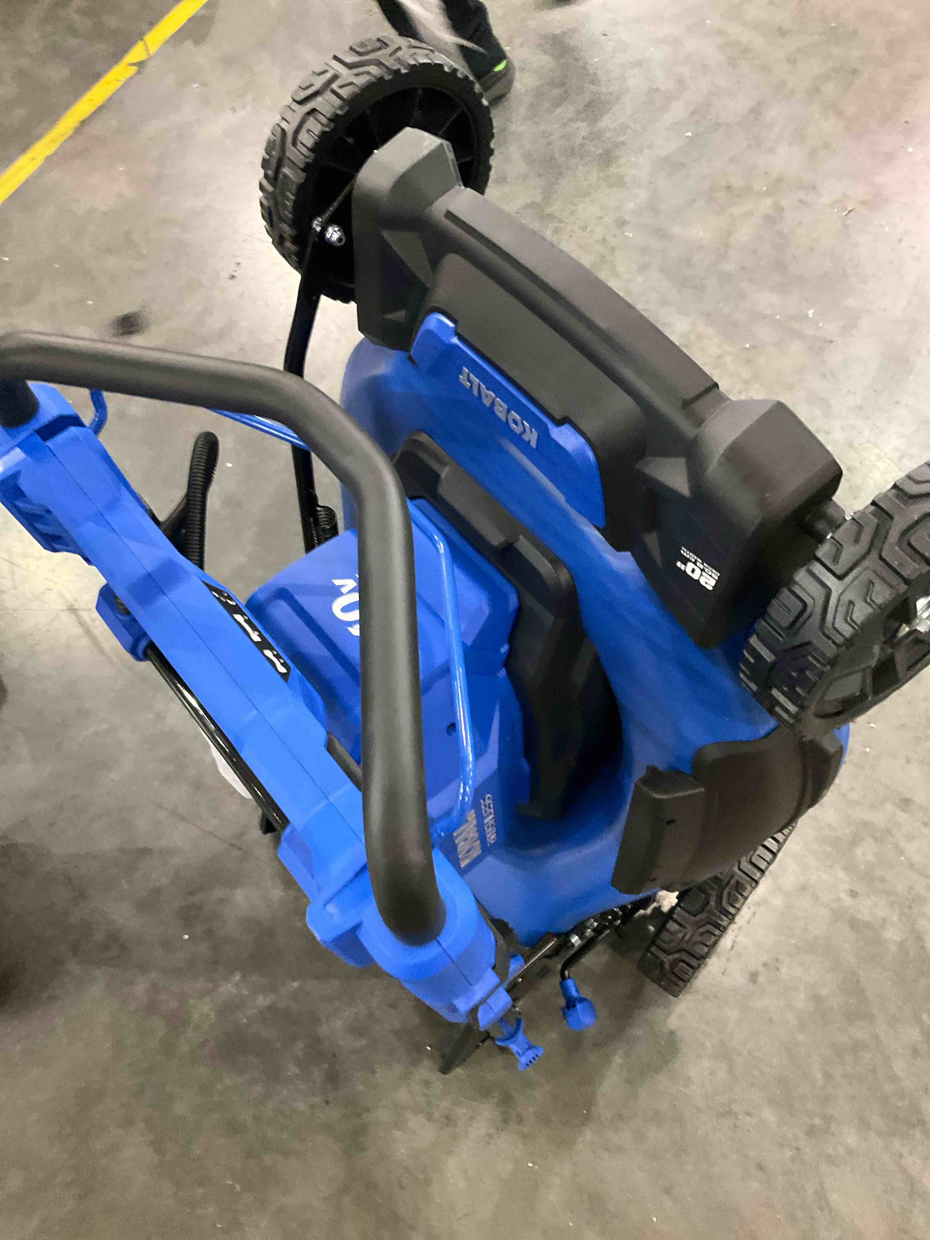 kobalt brushless push mower 20 inch 40v battery missing