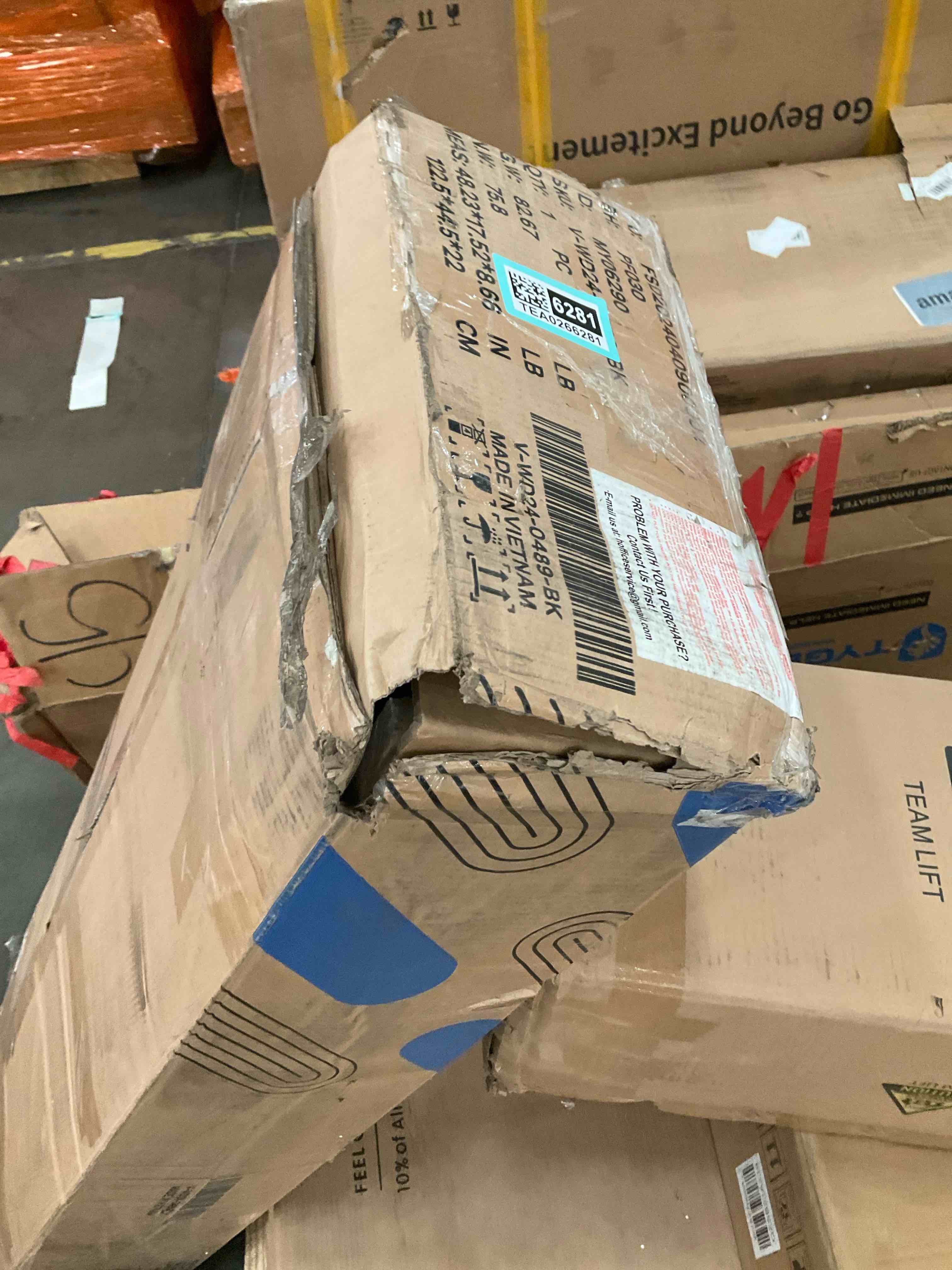 black  wooden furniture, unknown model V-WD24-0489-BK 