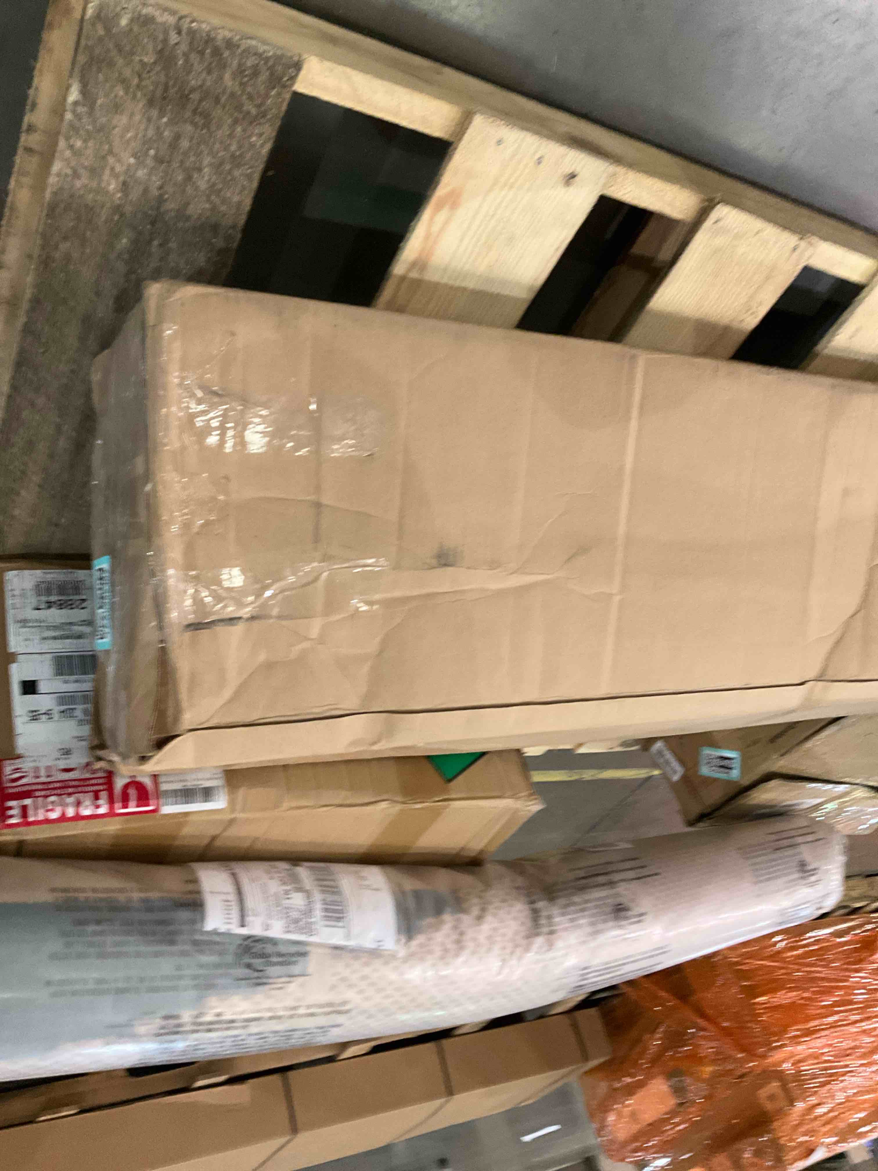 Condition photo showing As Is for metal rod with hand grips, unknown model 