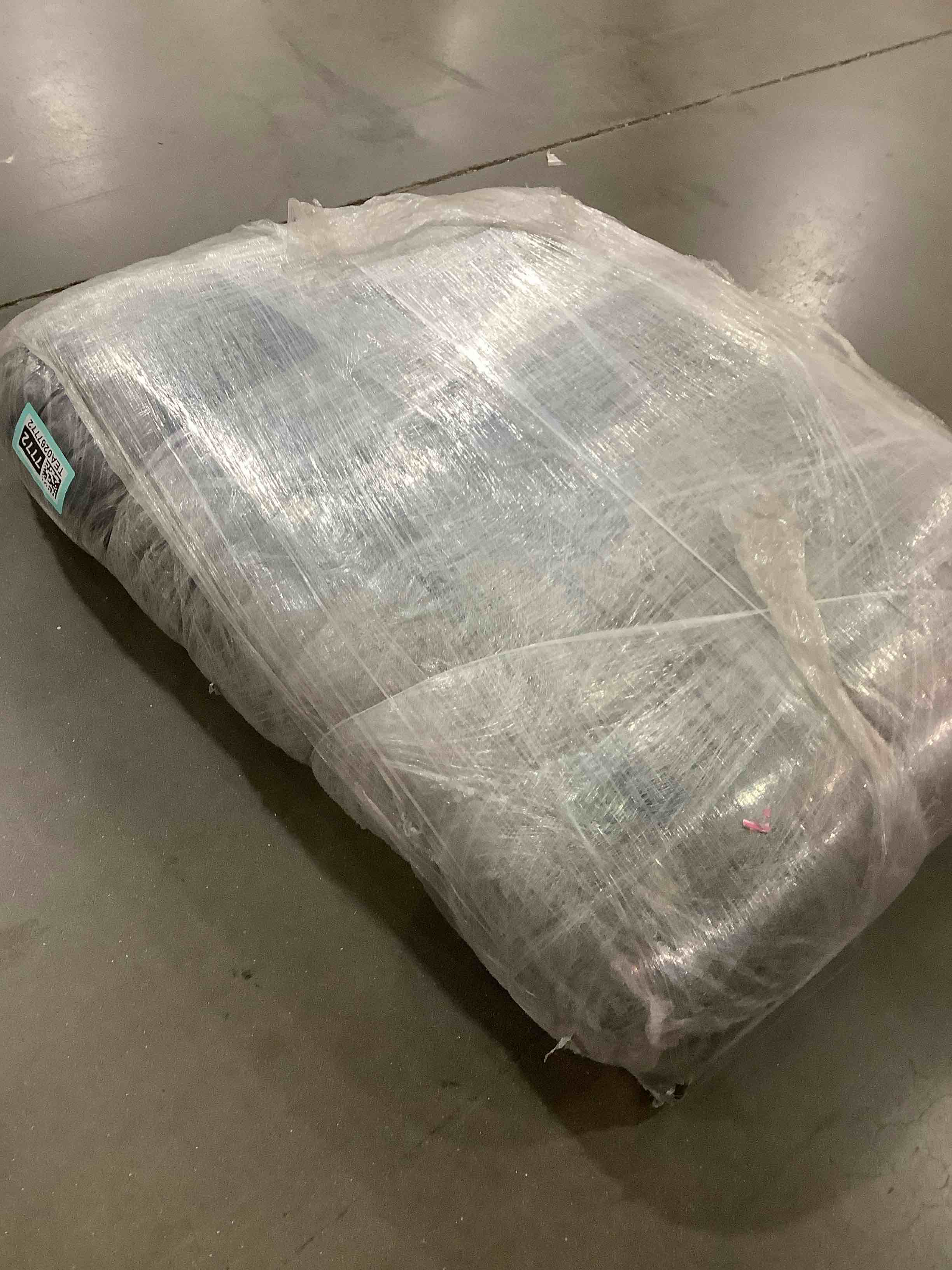 Condition photo showing As Is for back of sofa replacement 