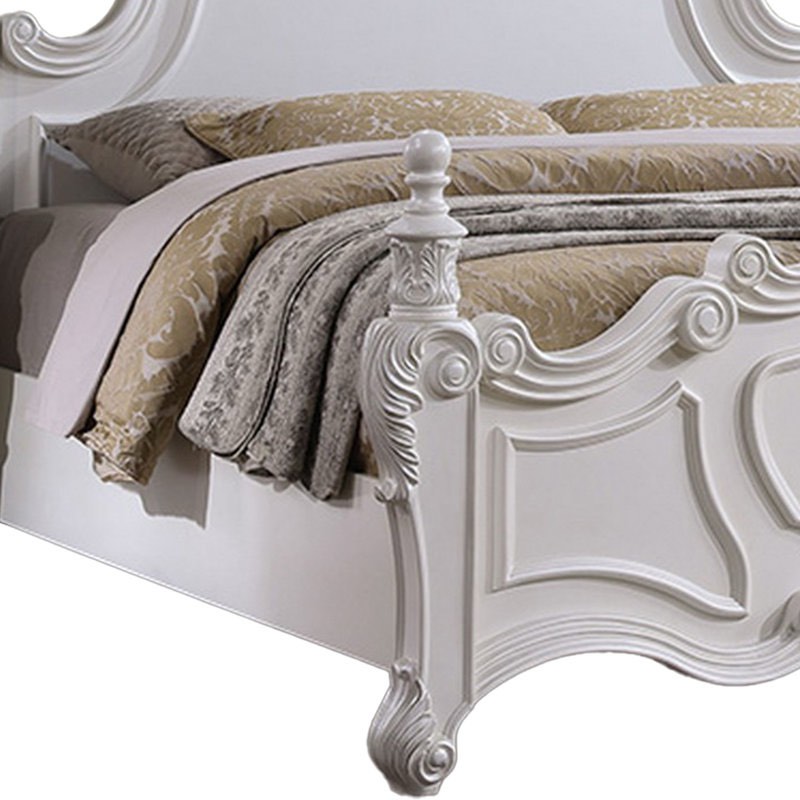 frank bed carved details finial