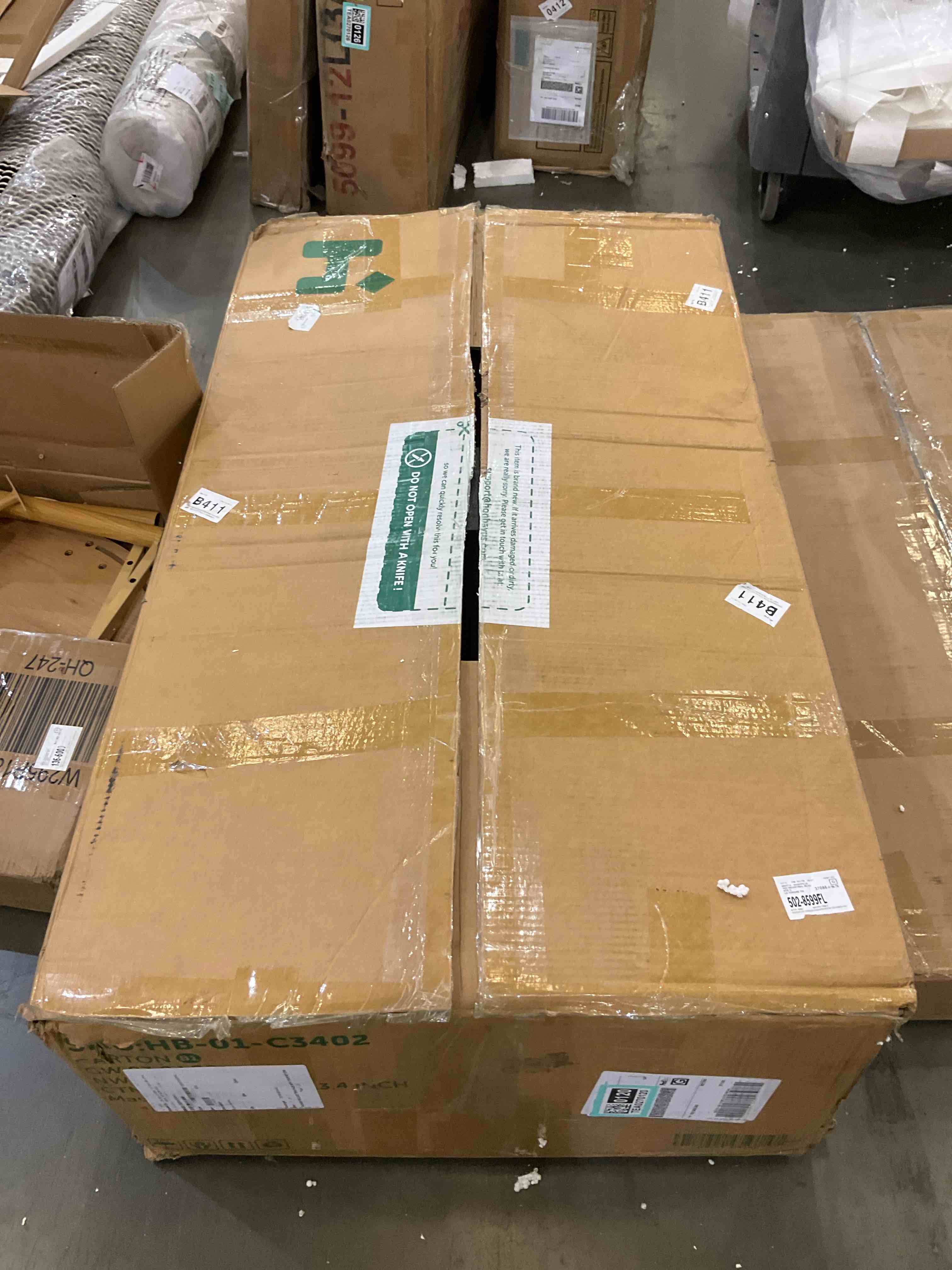 Carton B2: Single Back Frame & Seat Cushions Gray