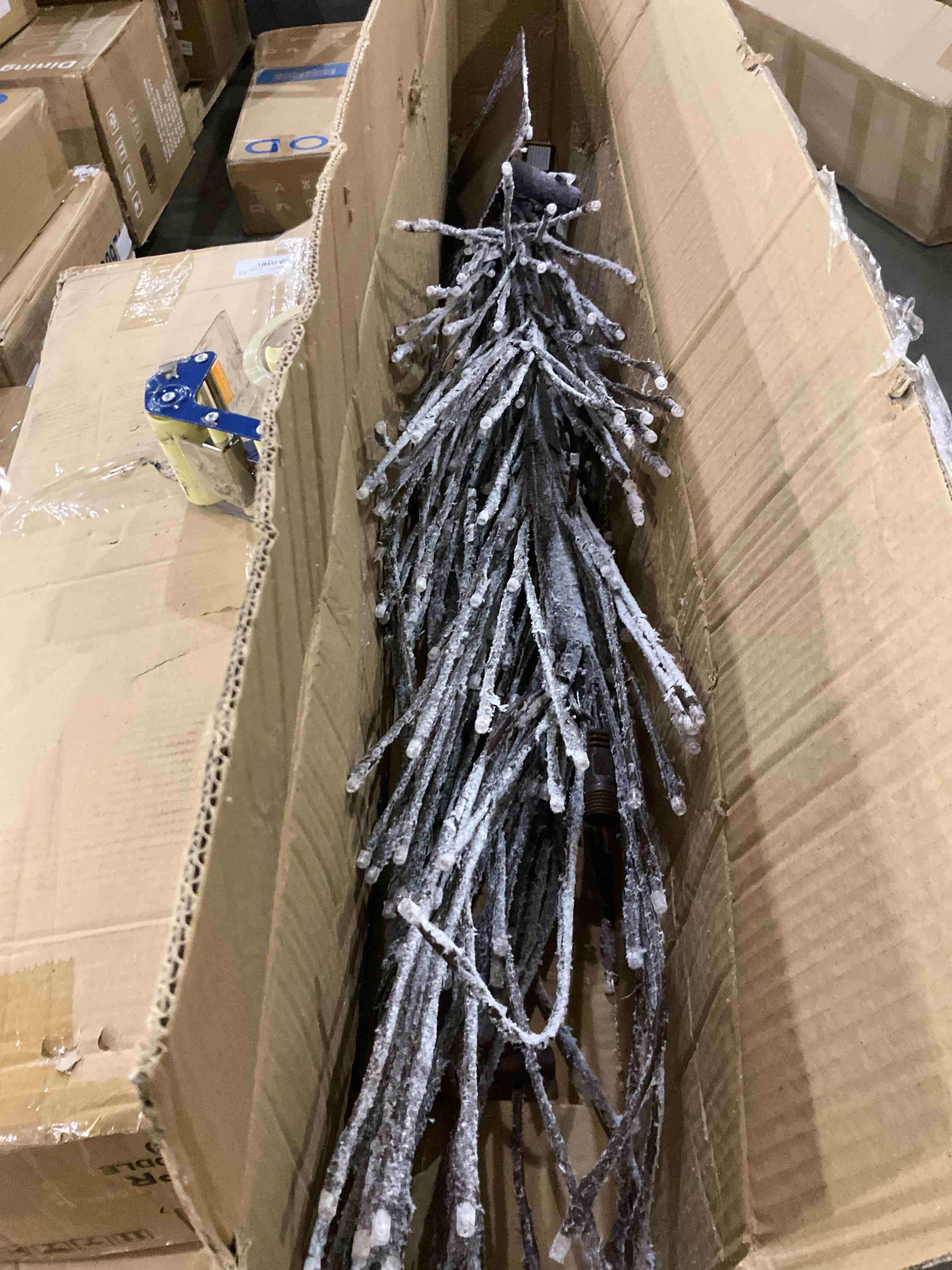 Electric Snowy Pine Artificial Christmas Tree