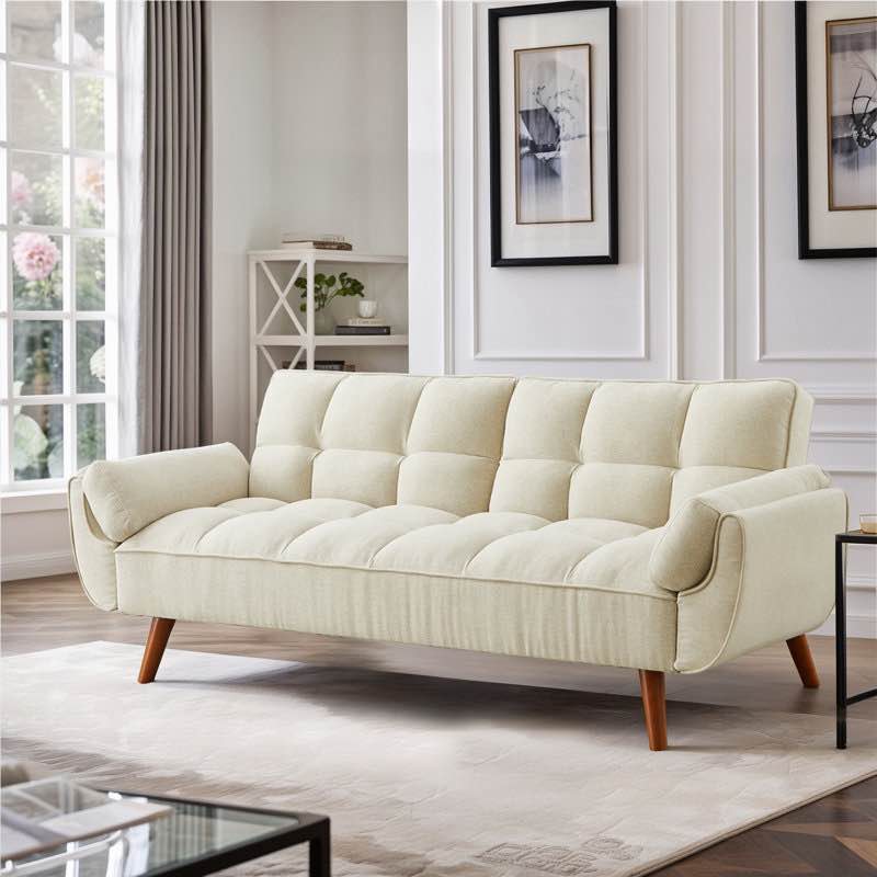 Tarantino Futon Sofa Bed Convertible Couch Modern Loveseat Sleeper Sofa for Living Room, Office