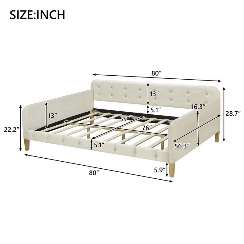 Averi Upholstered Daybed Bed