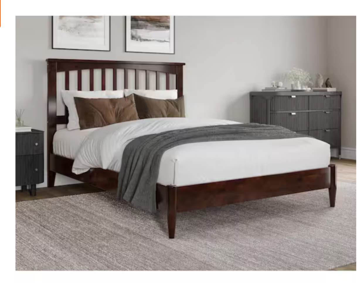 Beckett solid wood low profile bed