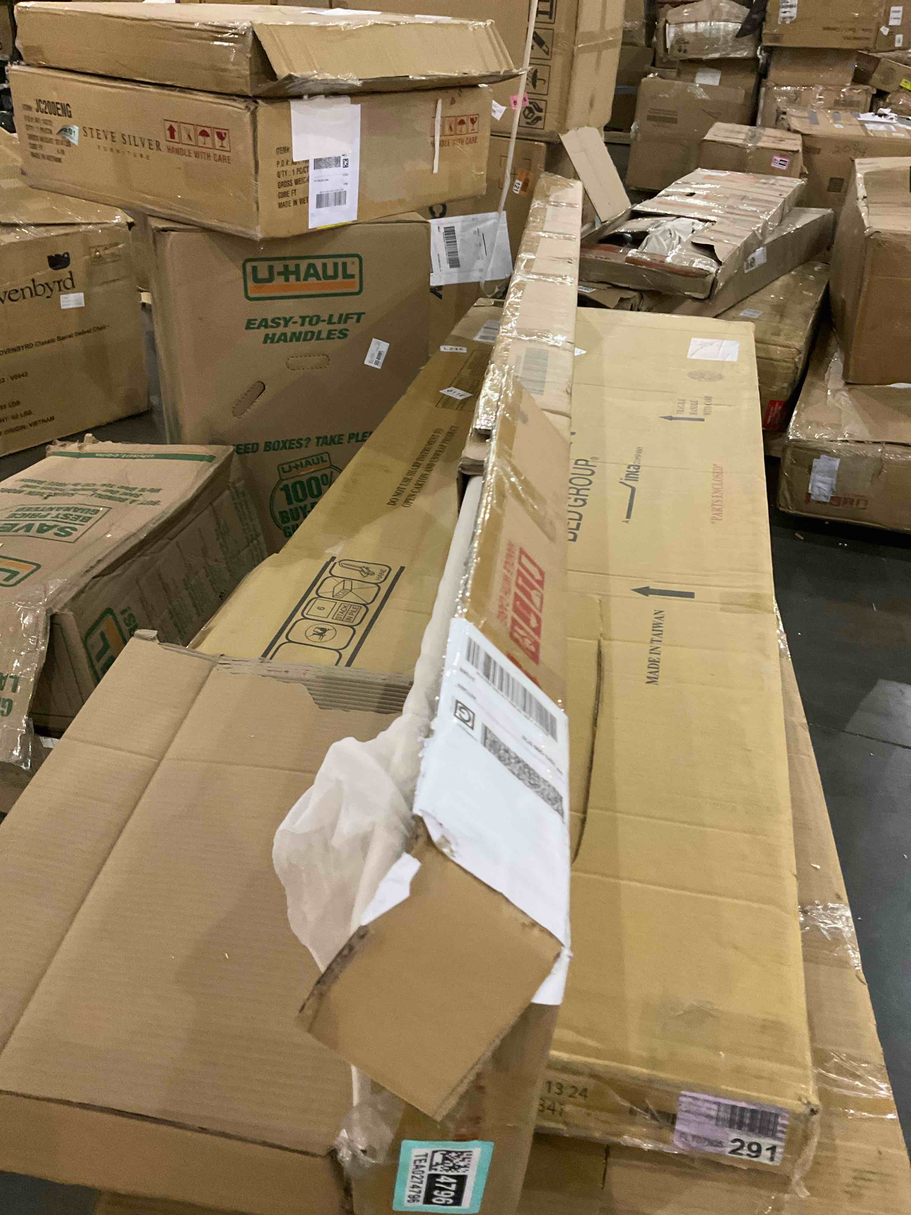 Velvet Tufted Upholstered Wingback Platform BedFrame with Headboard, only package shown included INCOMPLETE 