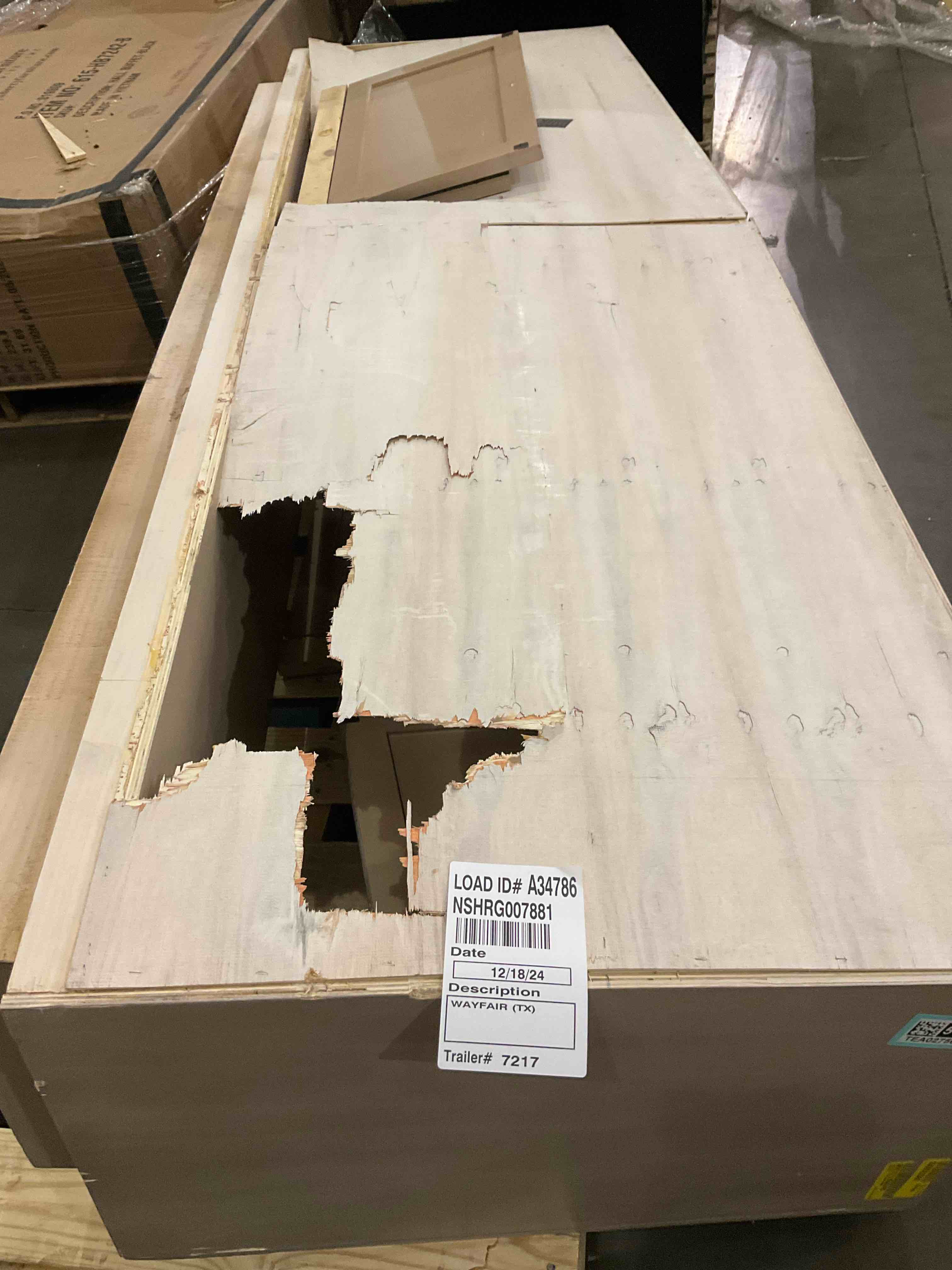 103.5 inch tv Stand, Damaged