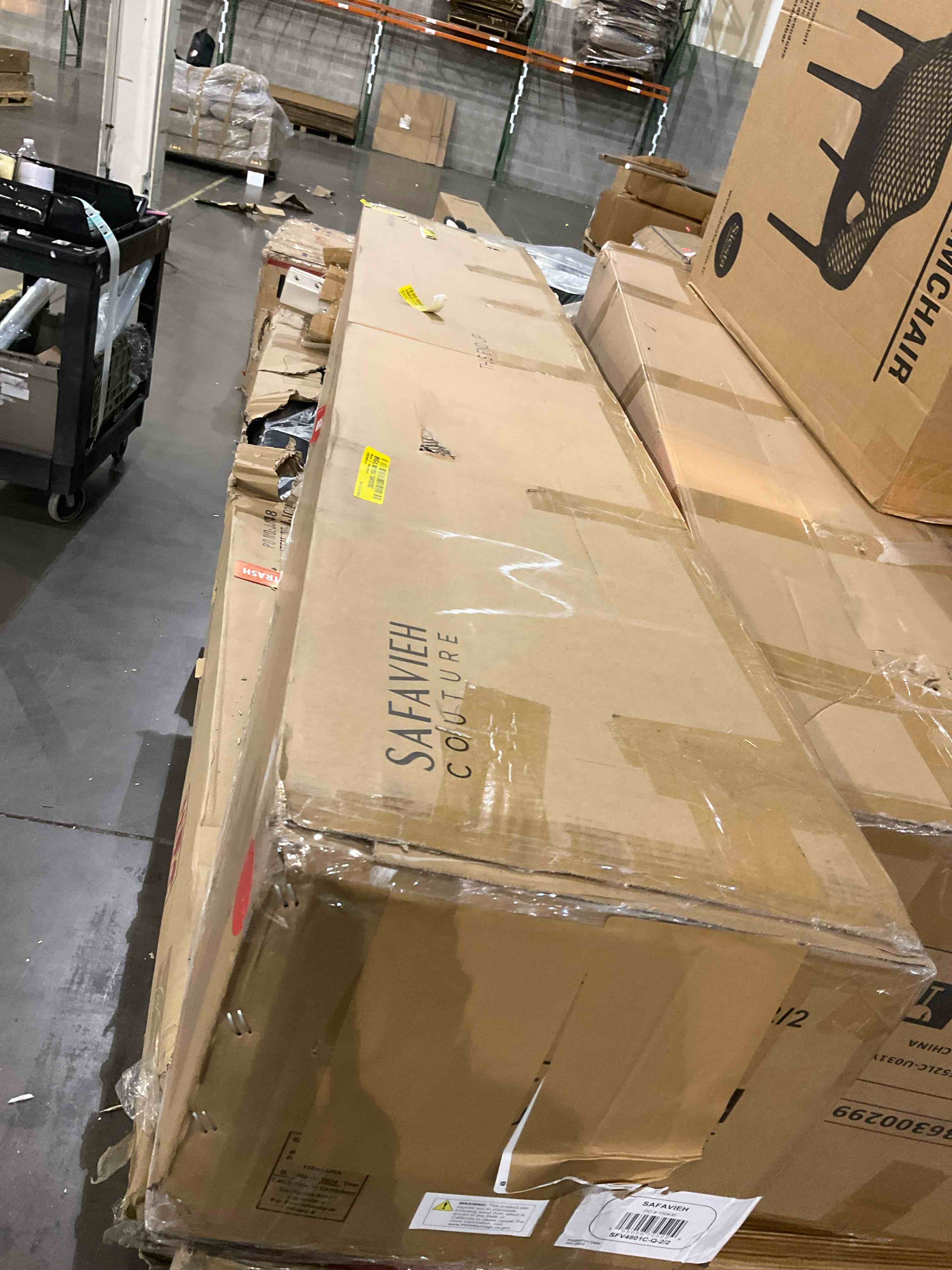 SFV4801C-Q-2-2 Callahan Upholstered Bed, Ivory - Queen Size