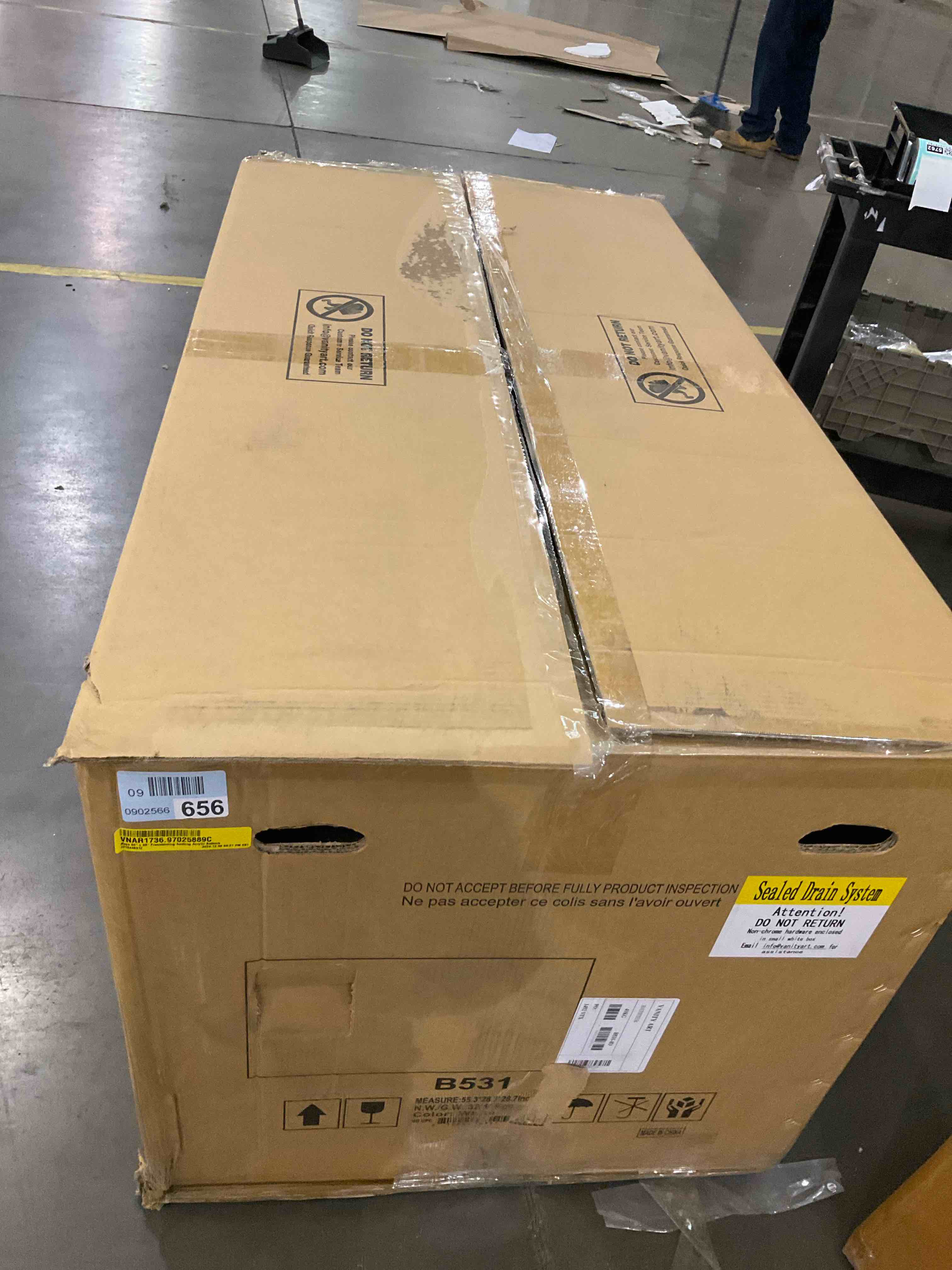 Maya 55 x 28" Freestanding Soaking Acrylic Bathtub