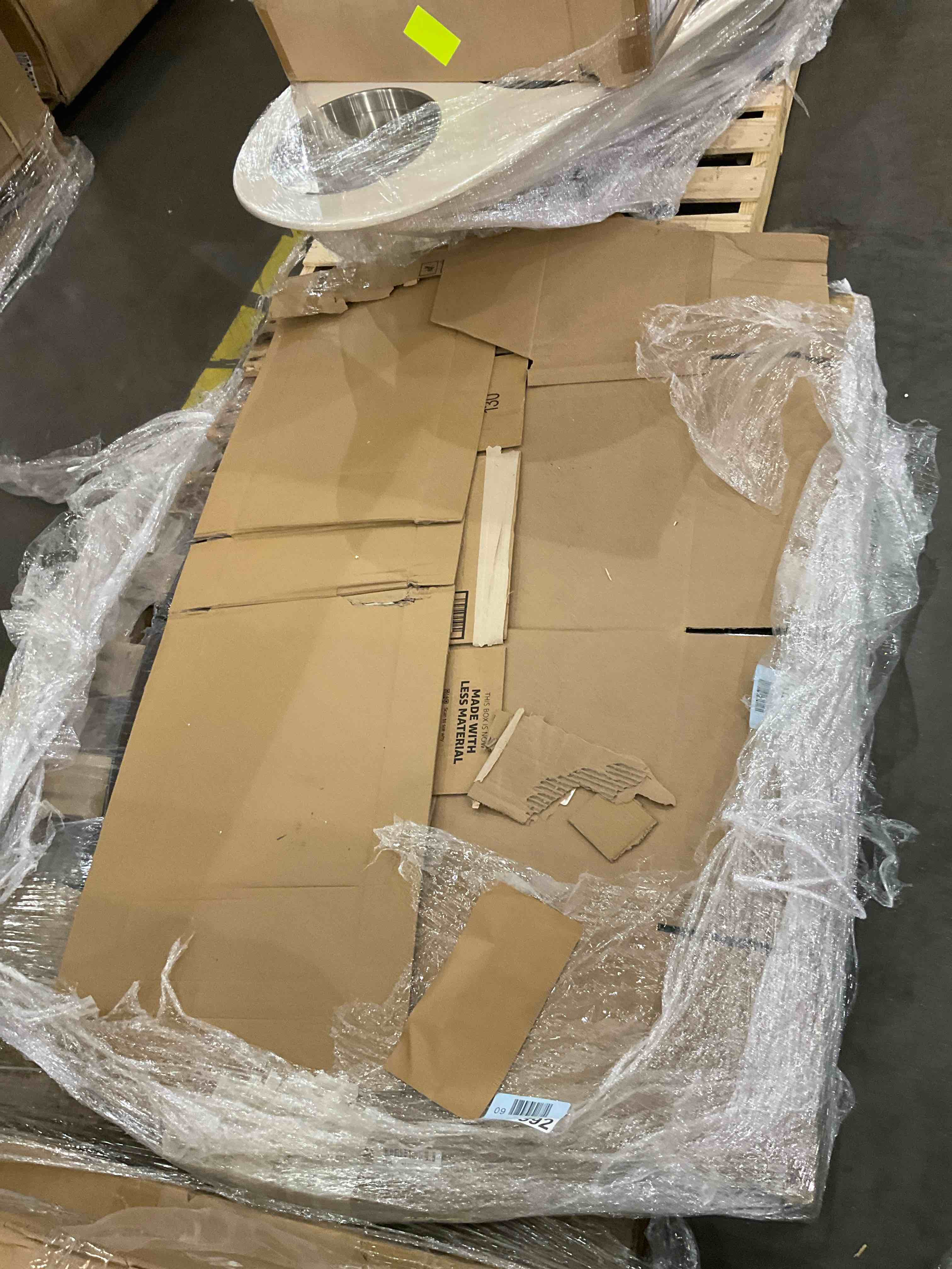 Lippa 60" Oval Artificial Marble Dining Table tabletop only