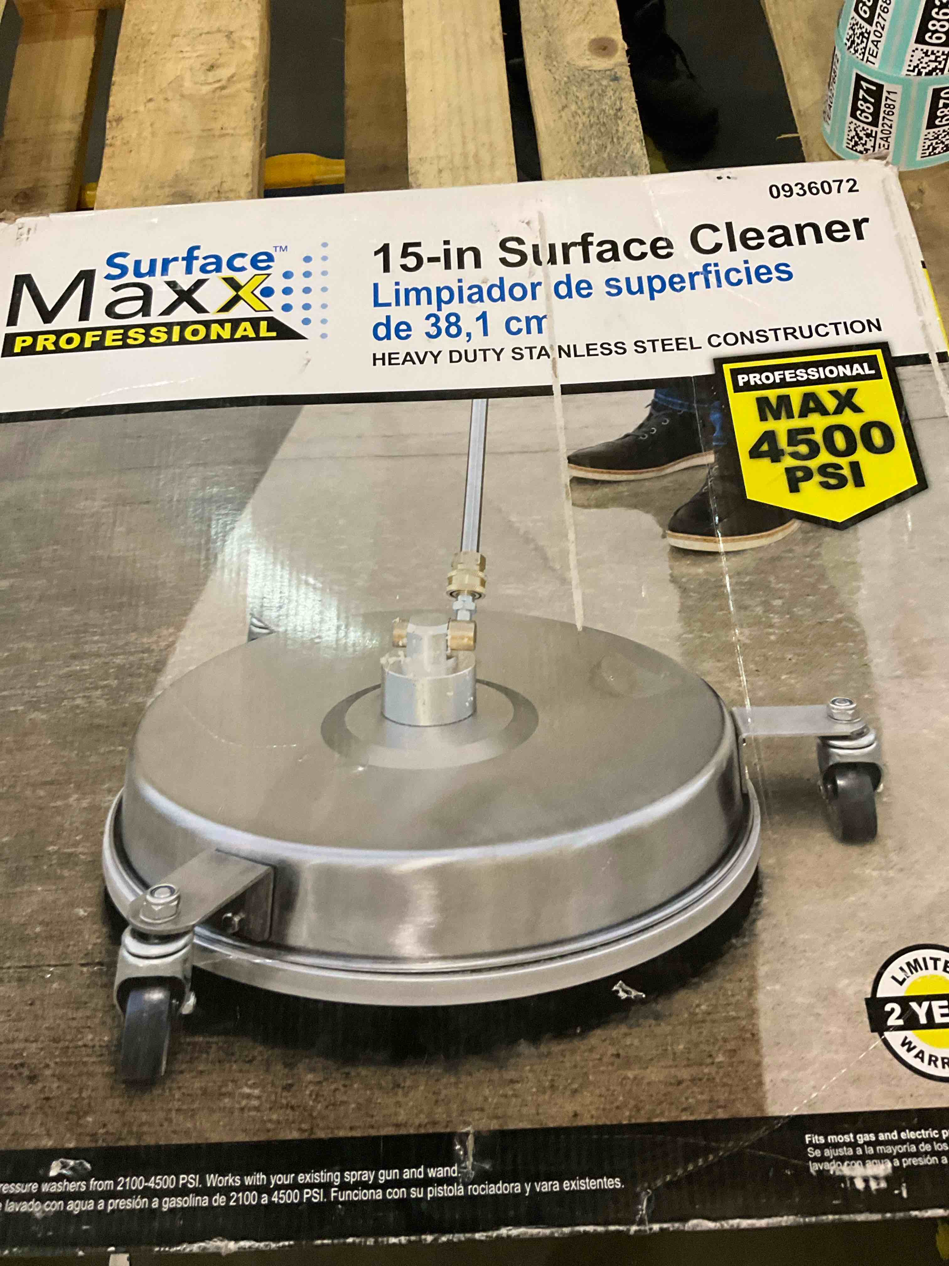 New-Surface Maxx 14.5" 4500 PSI Rotating Surface Cleaner for Gas Pressure Washer