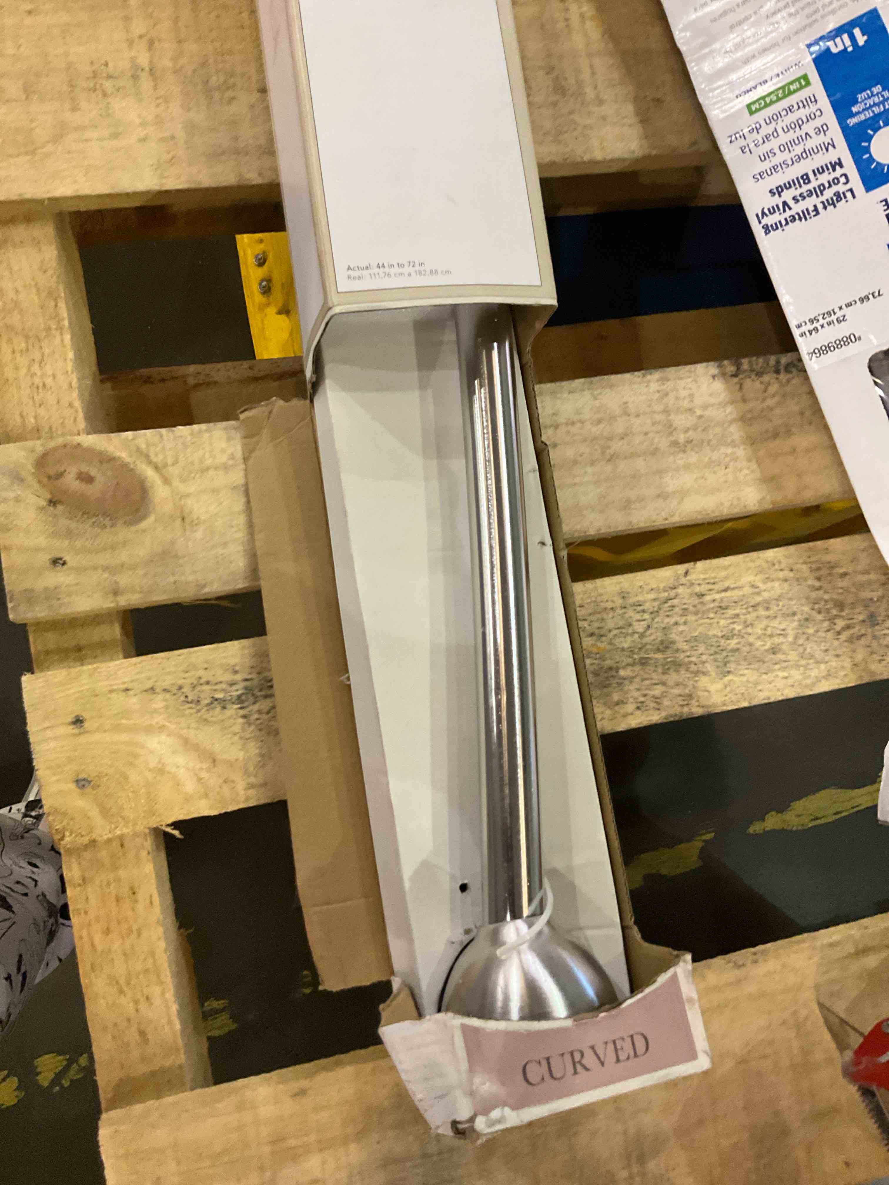 fixed curved shower rod