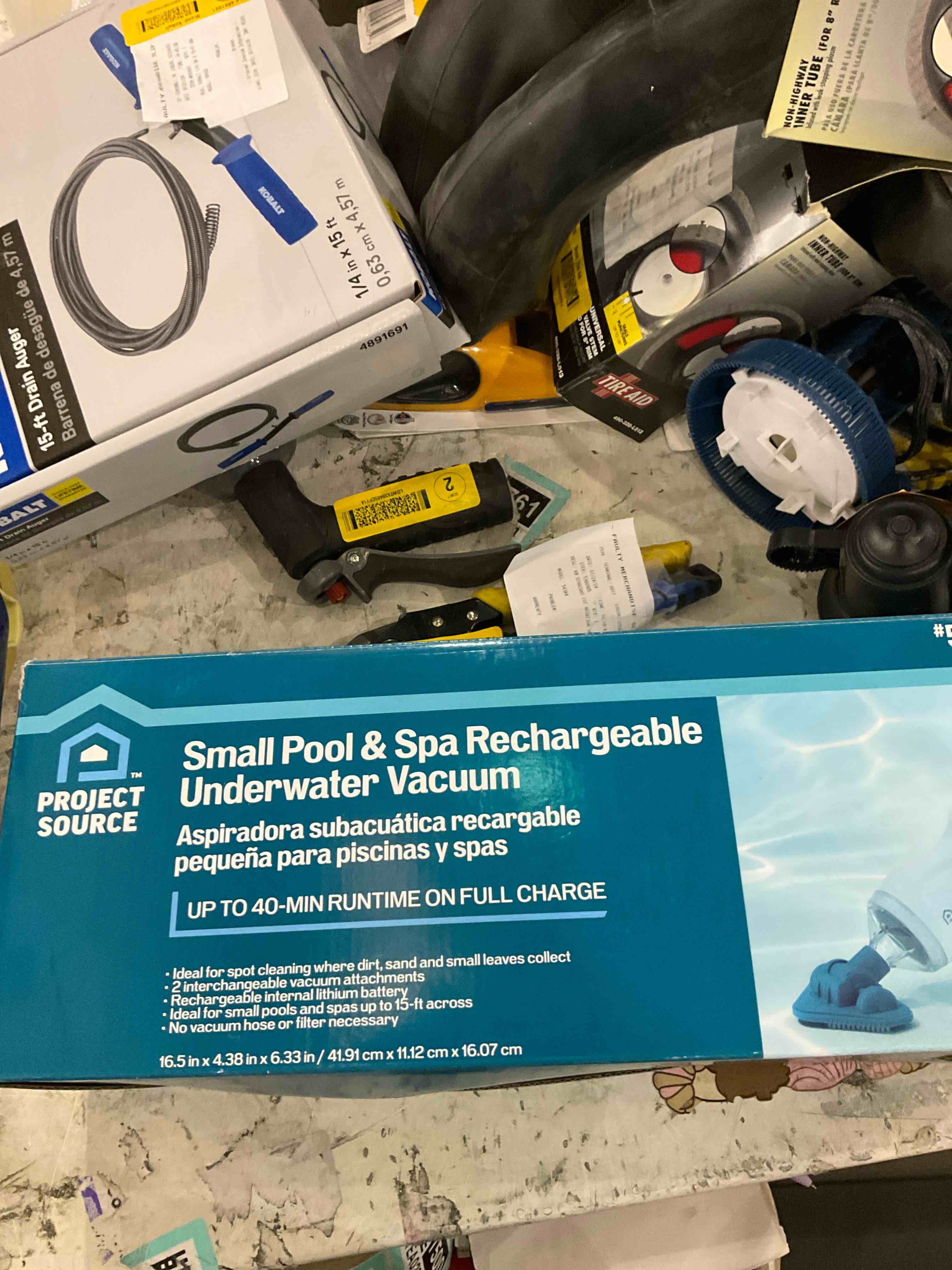 Small Pool & Spa Rechargeable Underwater vacuum