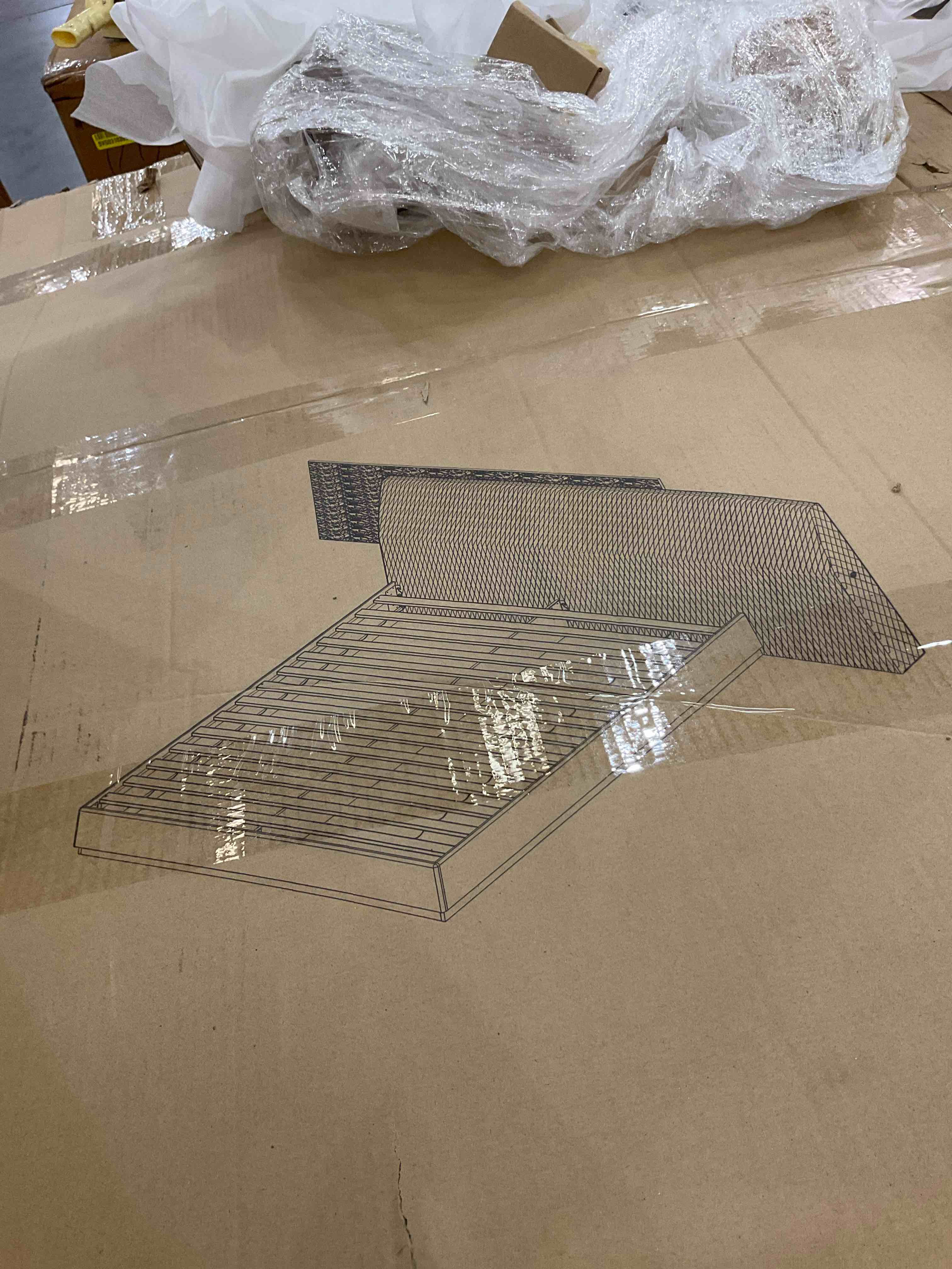 List platform solid wood 5 pcs B