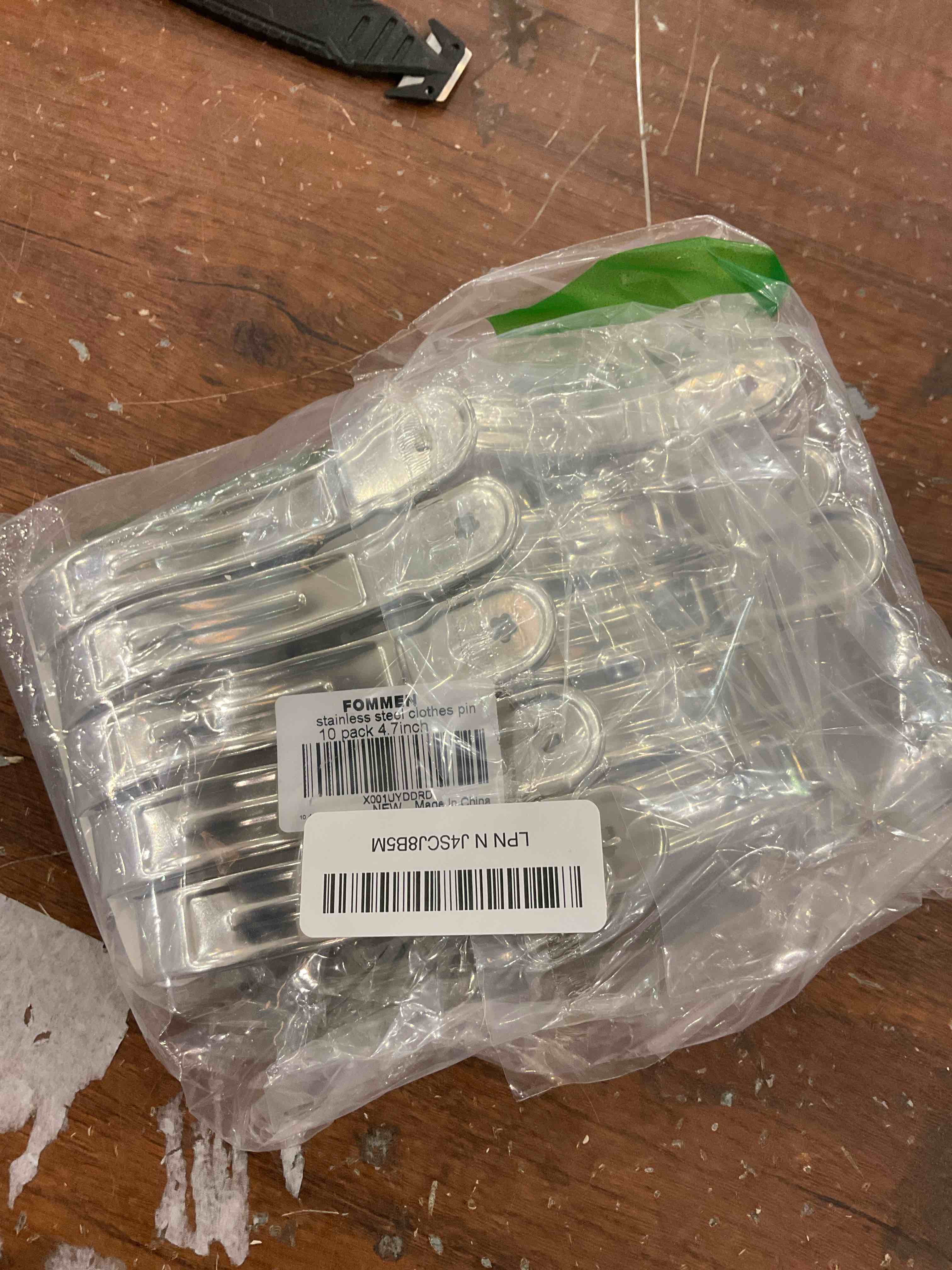 fommen stainless steel clothes pin 10 pk 