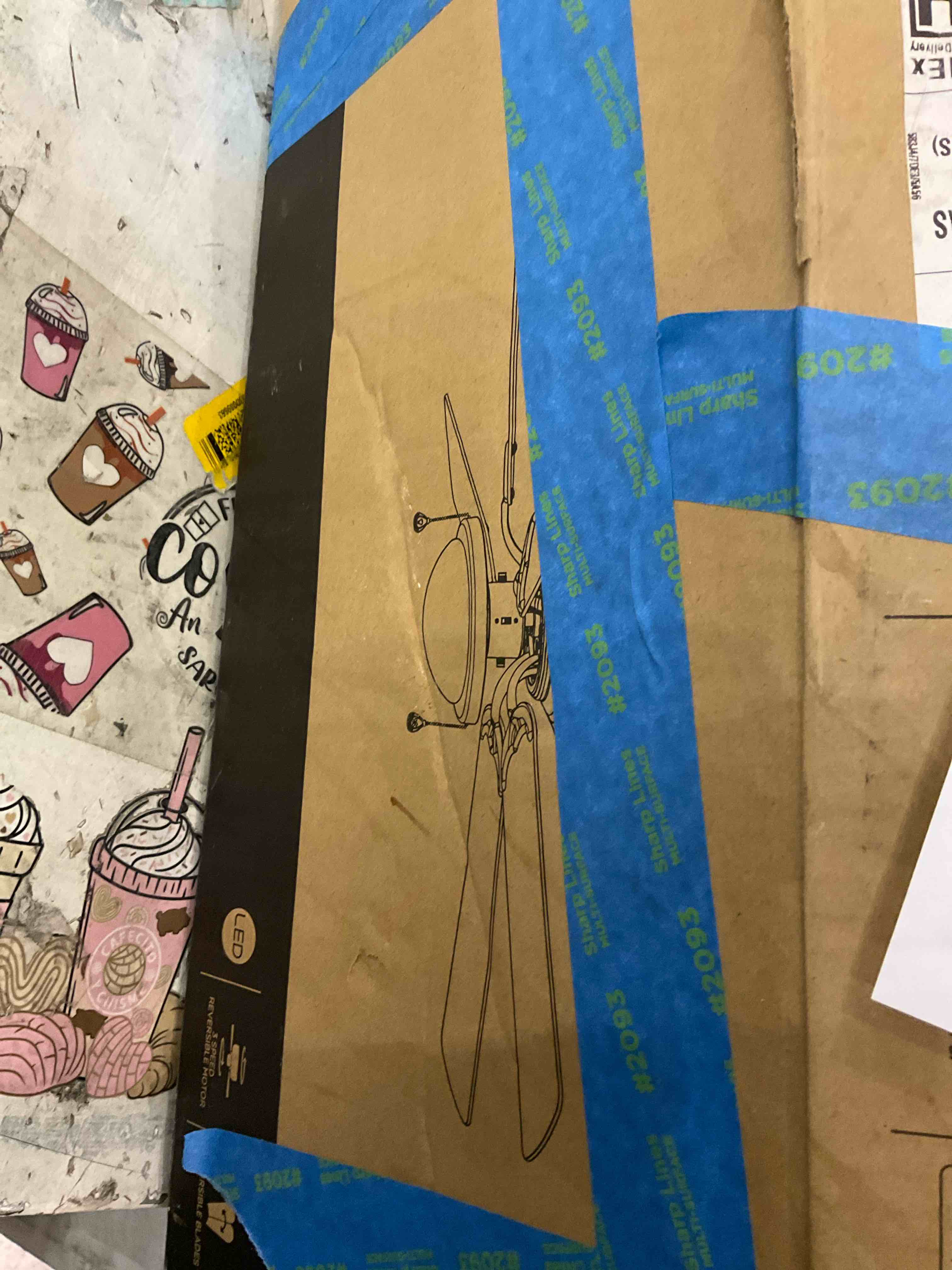 Condition photo showing As Is for Ceiling fan 