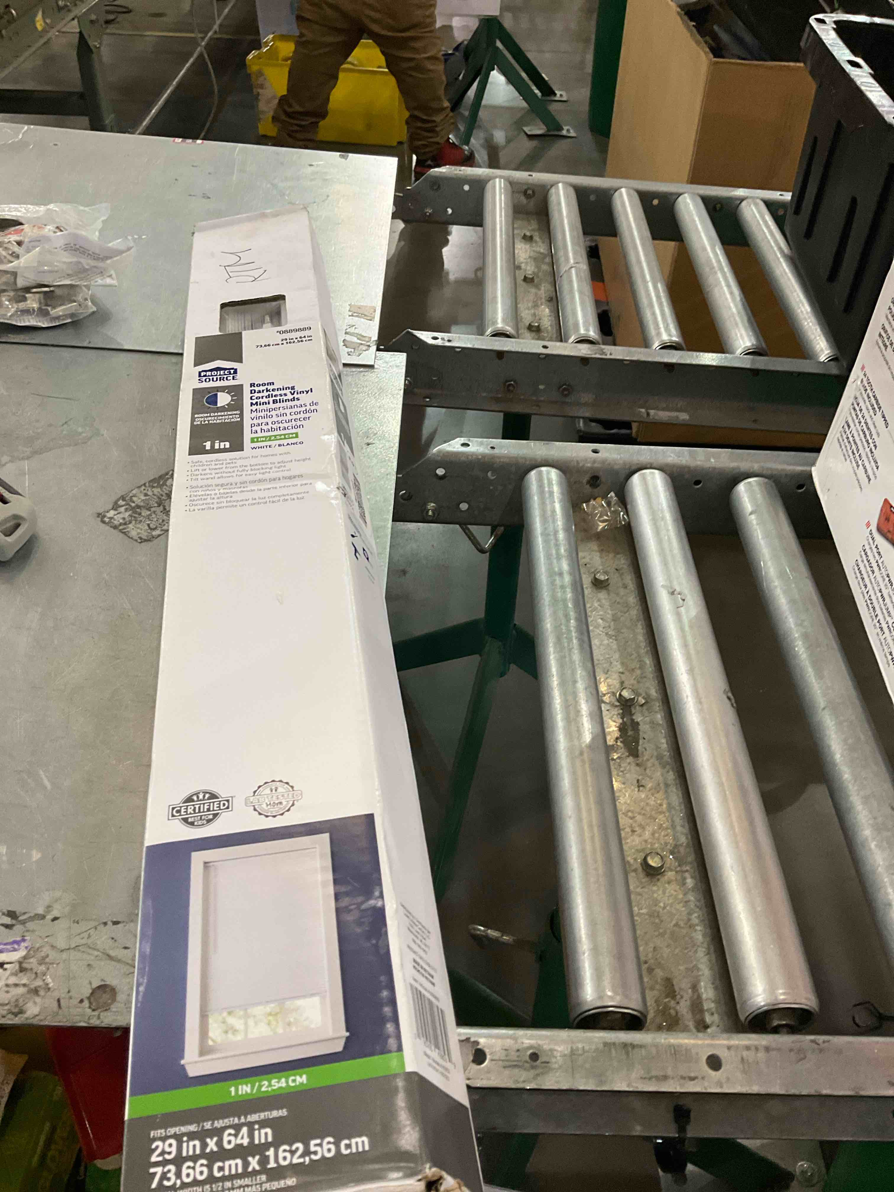 Project Source Room Darkening Cordless Vinyl Mini Blinds