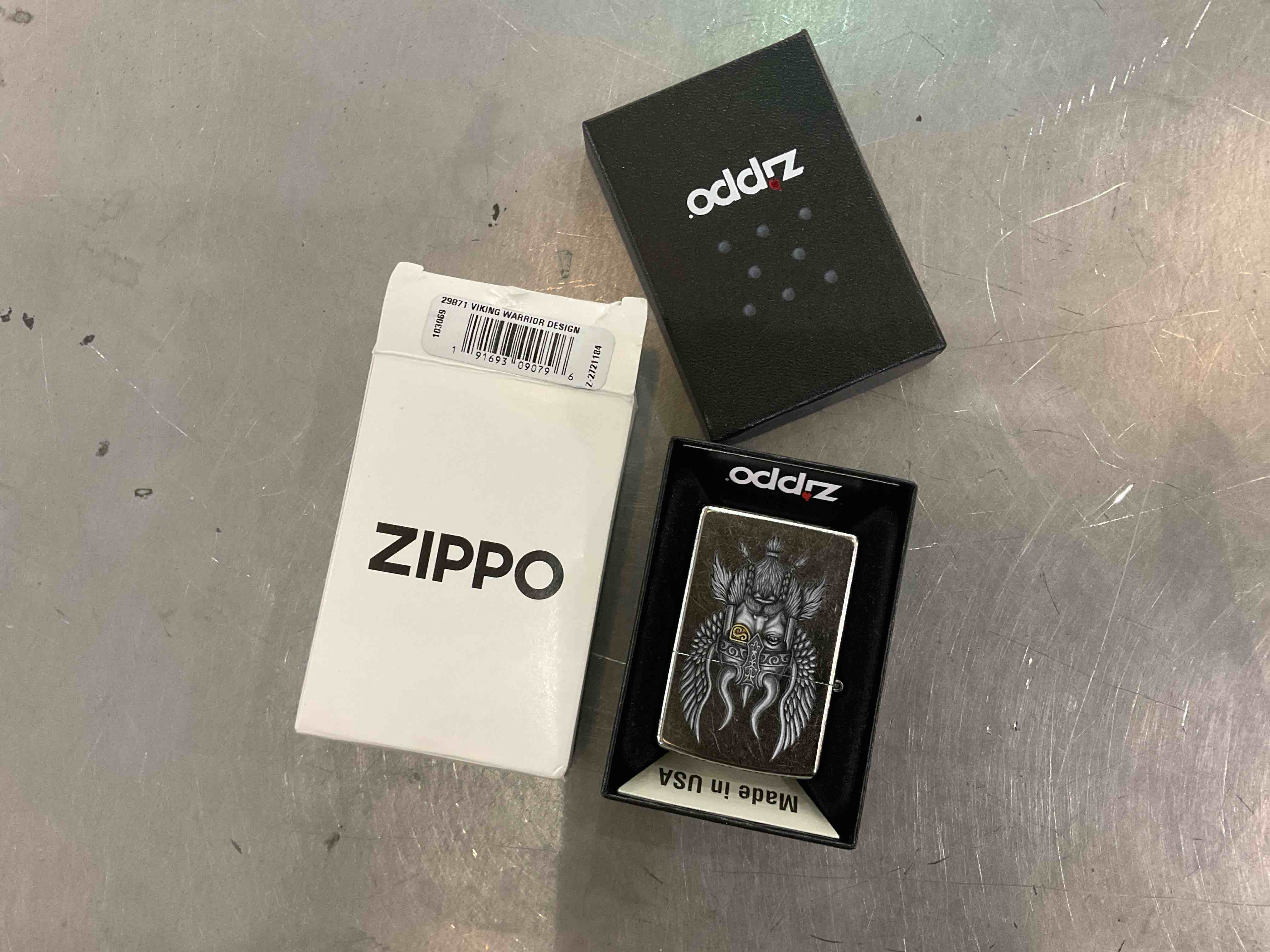 Zippo Nautical Lighters Street Chrome Viking