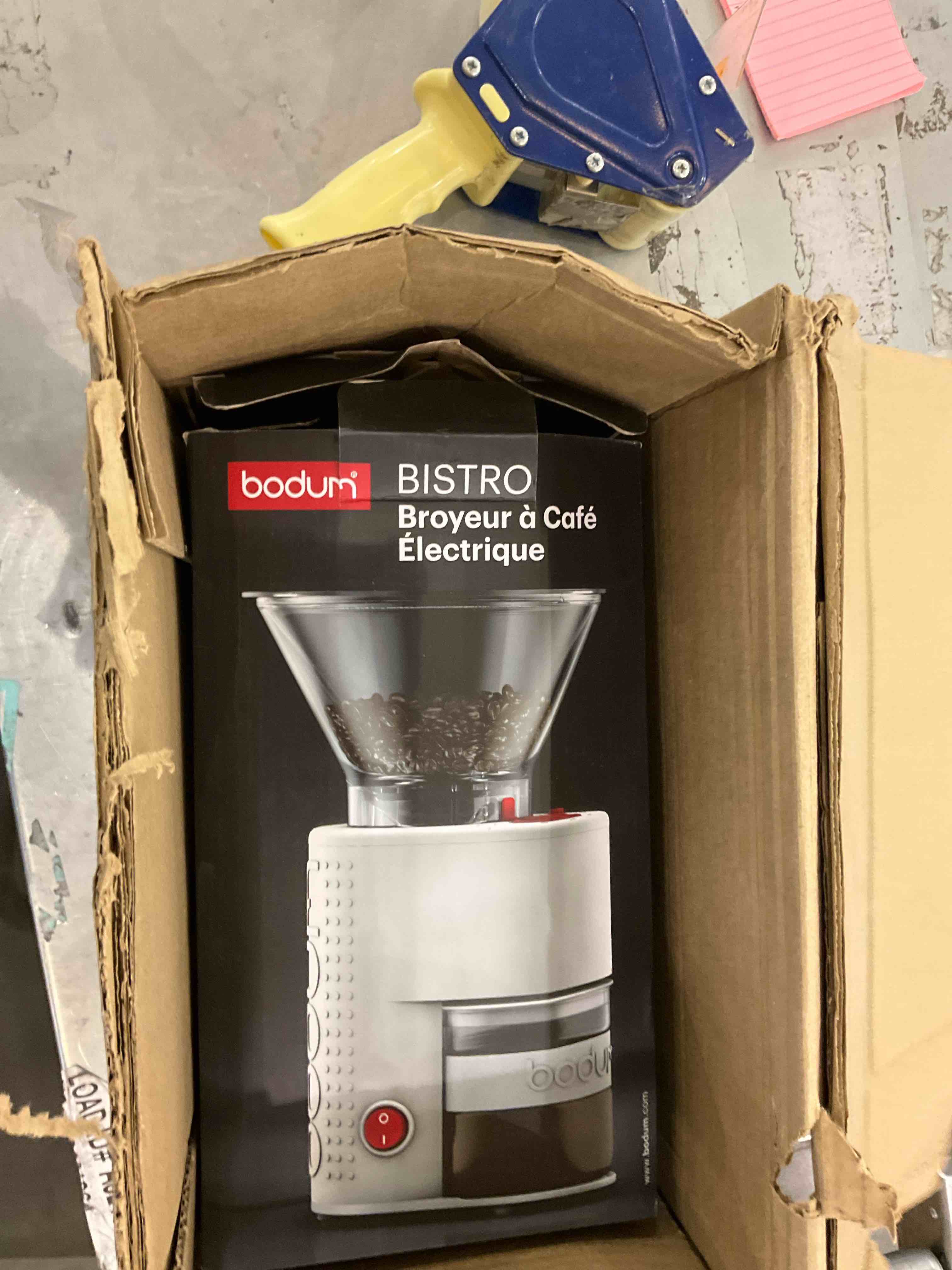 Bodum Bistro Electric Conical Burr Coffee Grinder, Preset Timer, 12