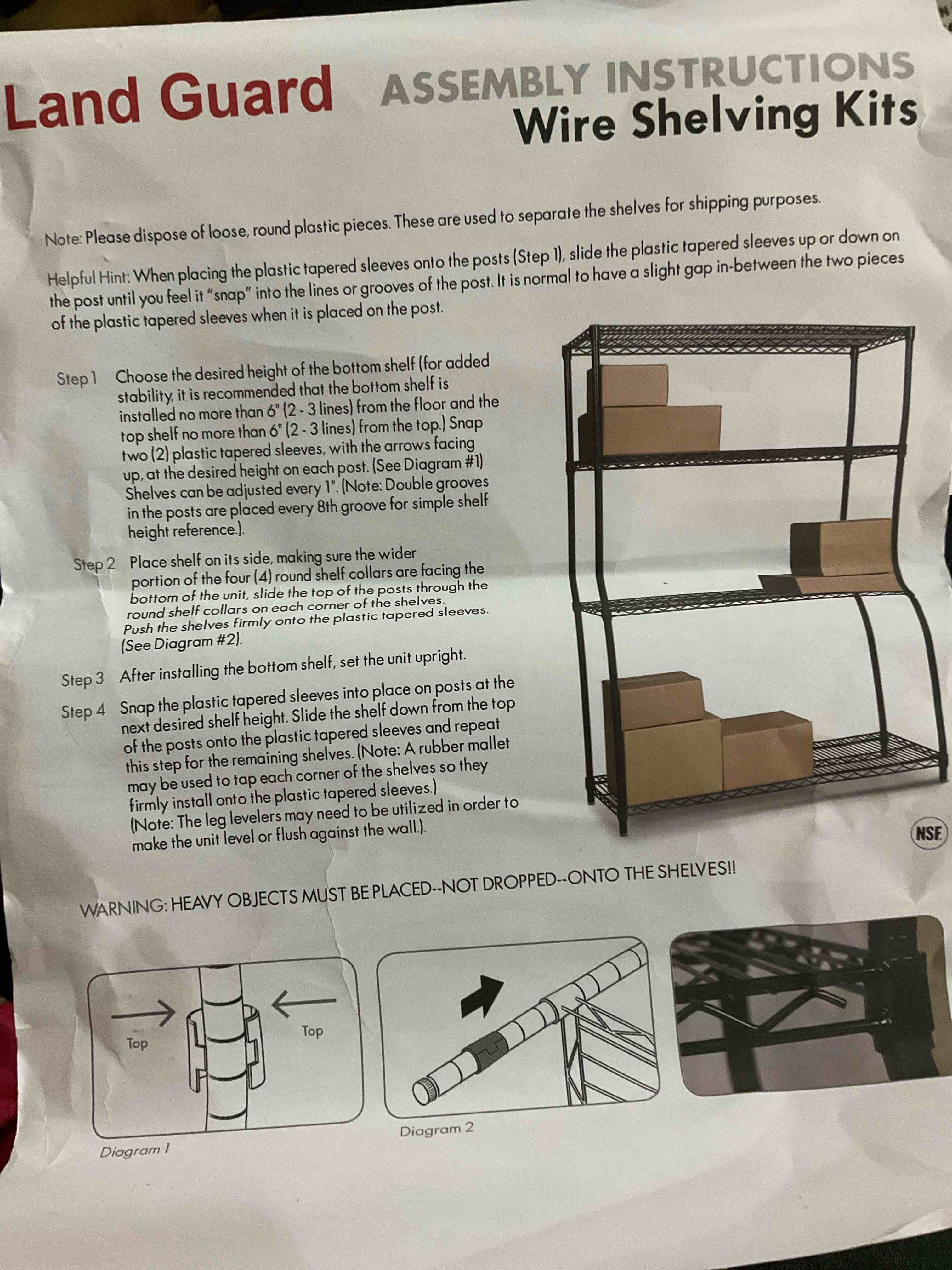 wire shelving kit no legs included 