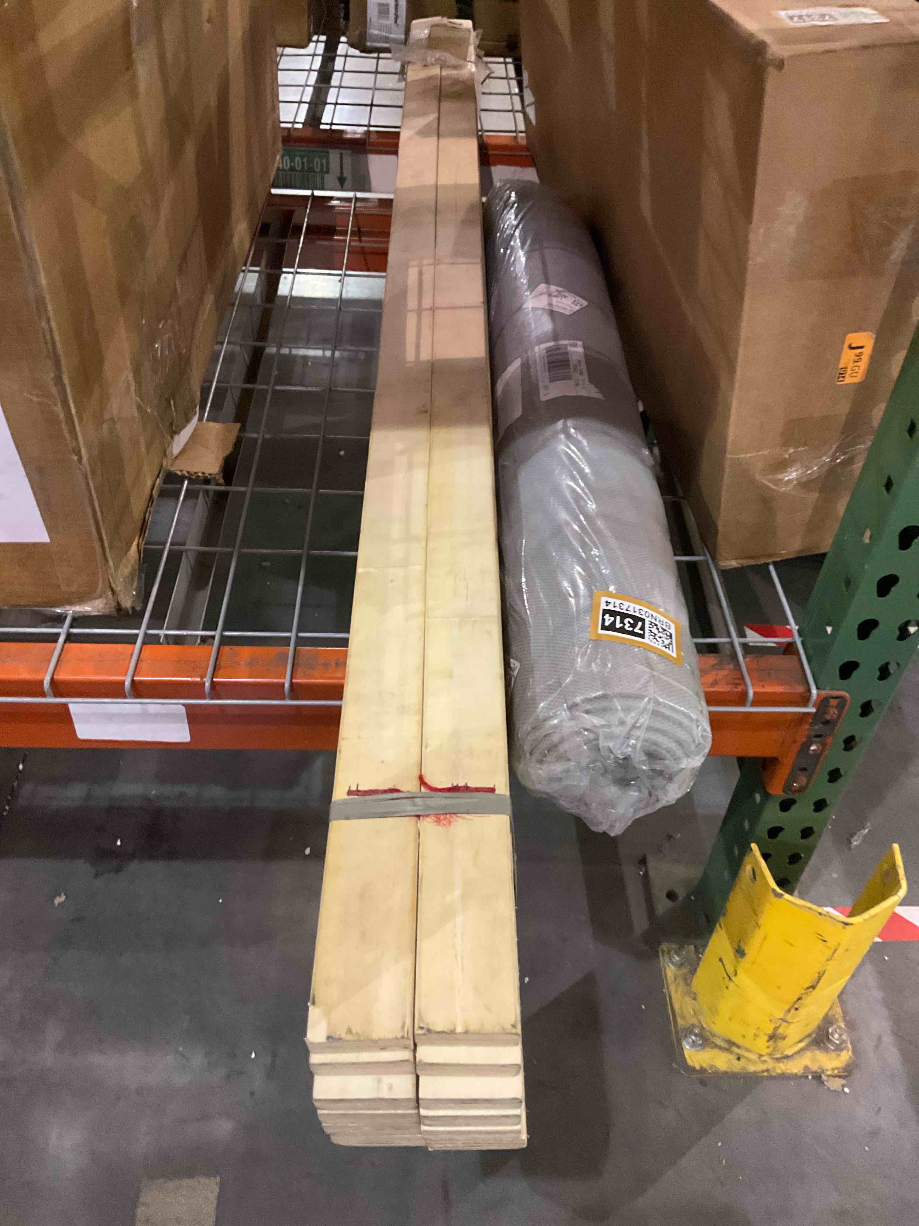 On known size bed frame wood slats 