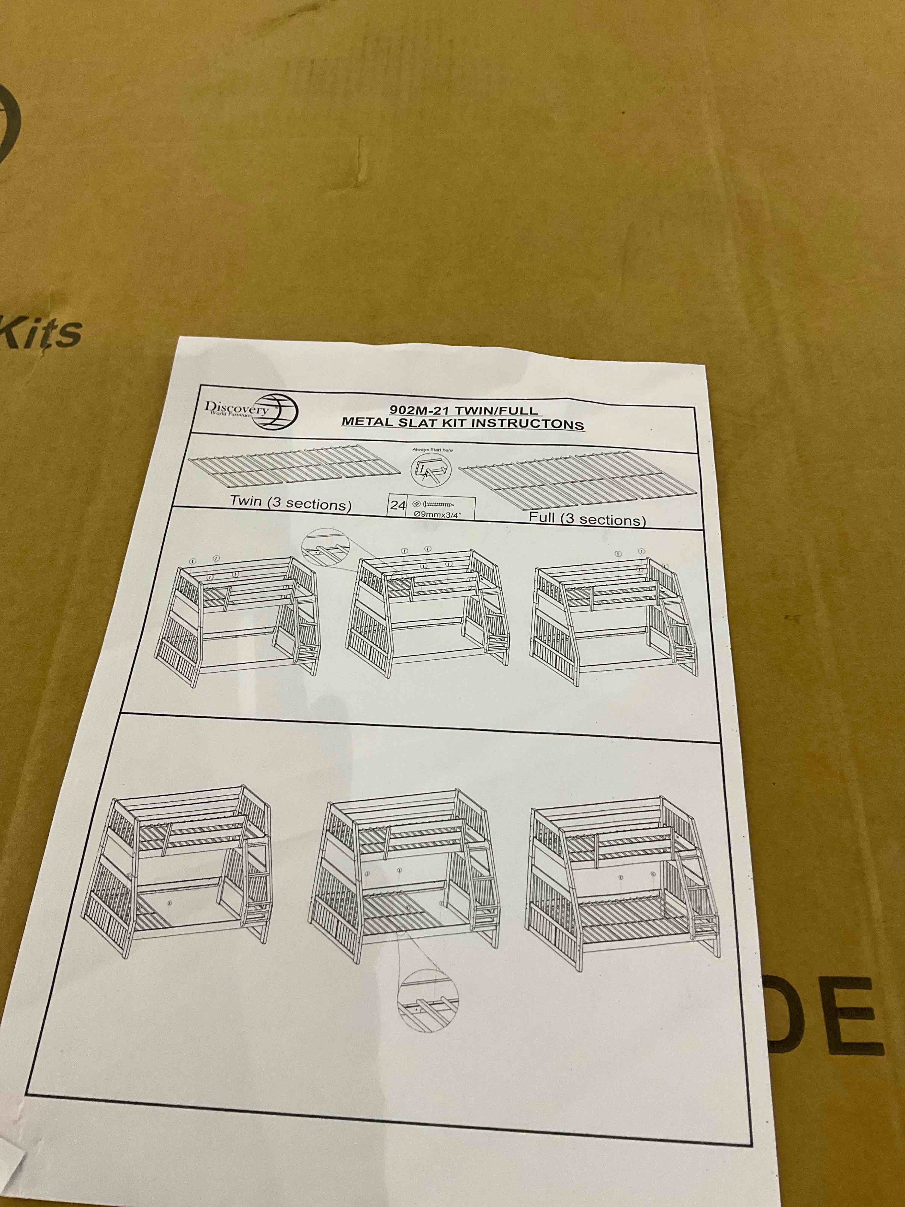 Metal Twin/Full Slat Kits  Black _