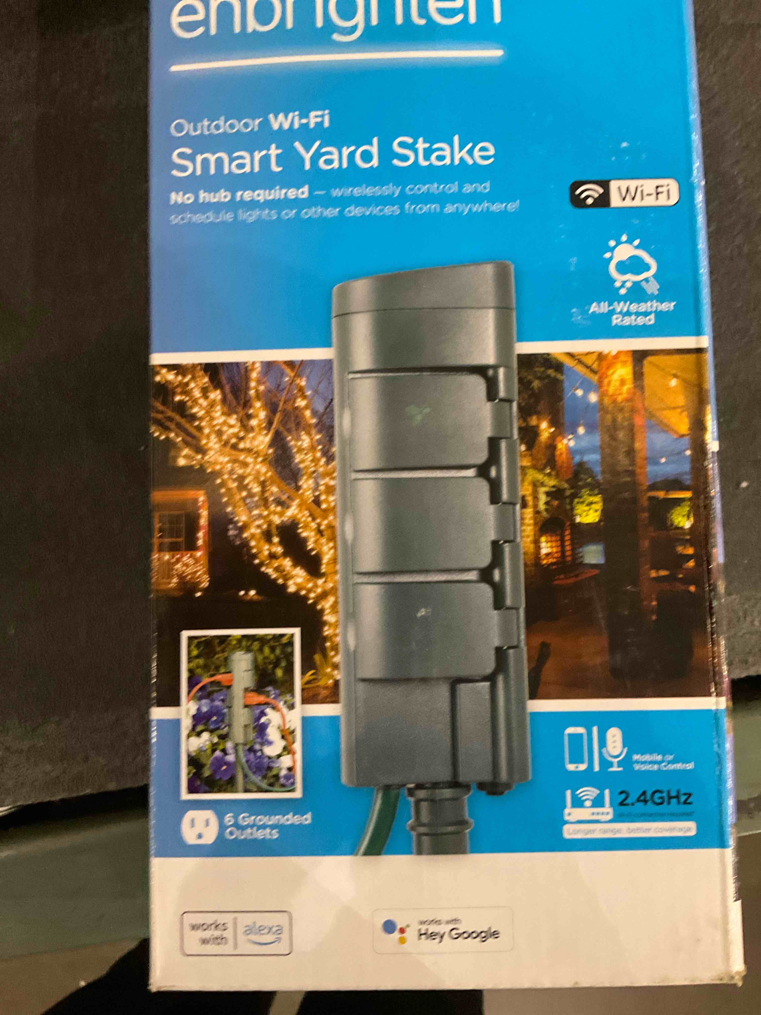 ENBRIGHTEN, Green, Wi-Fi Smart Yard Stake, 51492