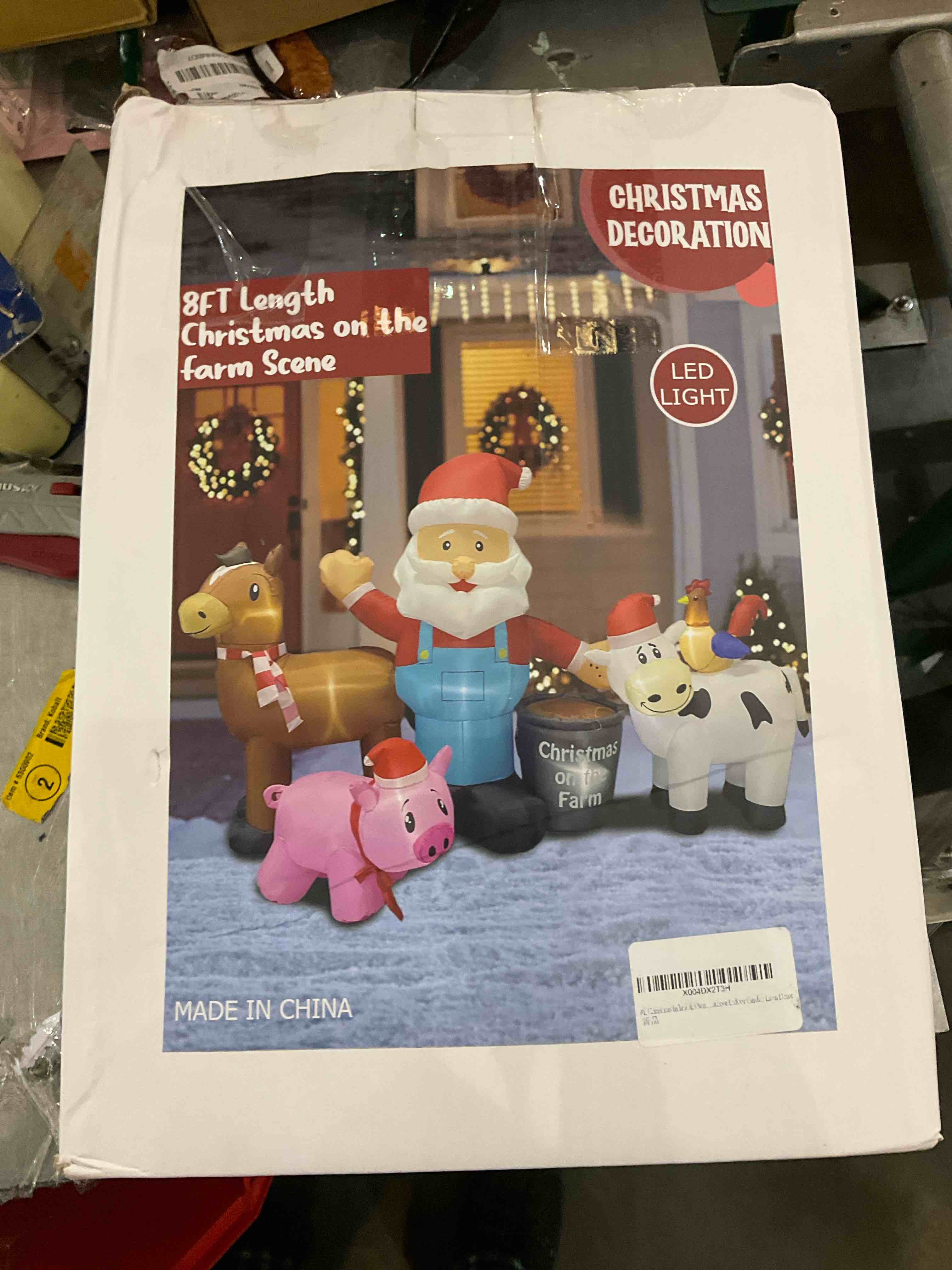 8th length Christmas on the farm scene