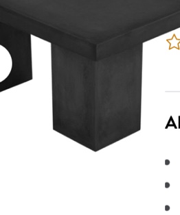 shatana Z-Dani-Ella leg black concrete square leg