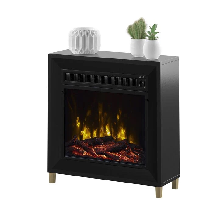 Bloxom Electric Fireplace Heater color black