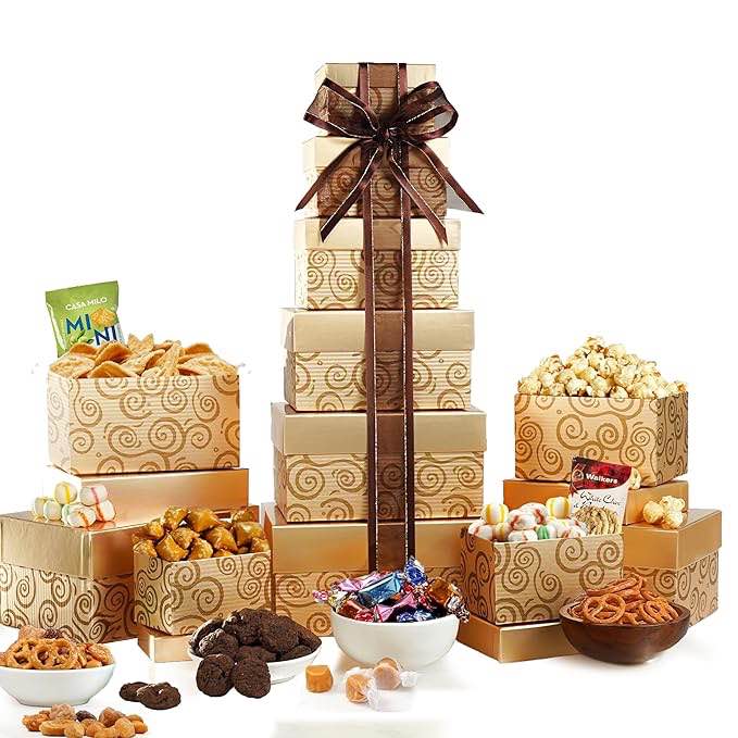 Broadway Basketeers Gourmet Food Gift Basket Snack Gifts for Women, Men, Families, Delivery for, Appreciation, Chocolate, Thank You, Birthday, Corporate, Congratulations