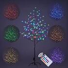 Cherry Blossom Tree Clear and RGB LED Lighted Tree