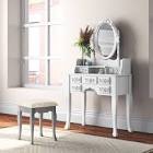 Tyner Vanity Set with Stool and Mirror