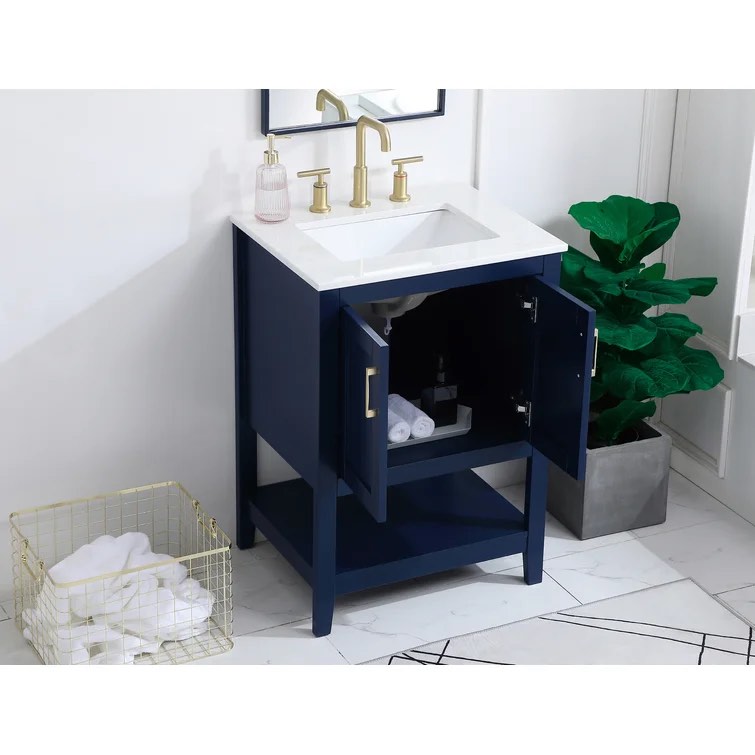 Trieste 29.87" W x 18.87" D x 33.87" H Single Bathroom Vanity