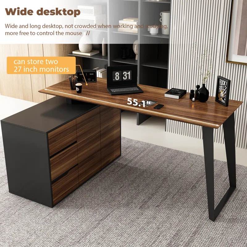 Cirena L-Shaped Desk