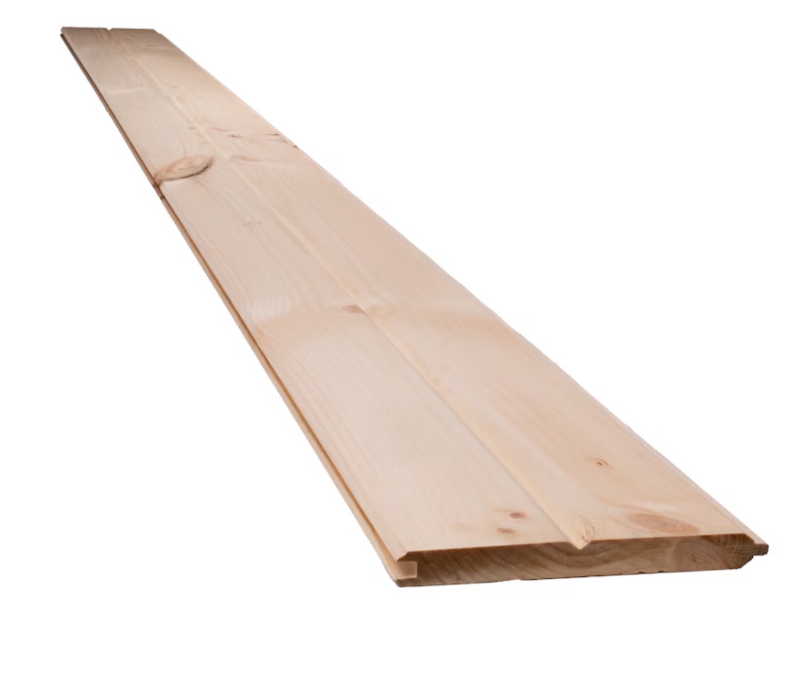 Eastern White Pine 1 X 8” x 6’ Shiplap Wall Panels, WP11TX Pattern, PMO Grading 